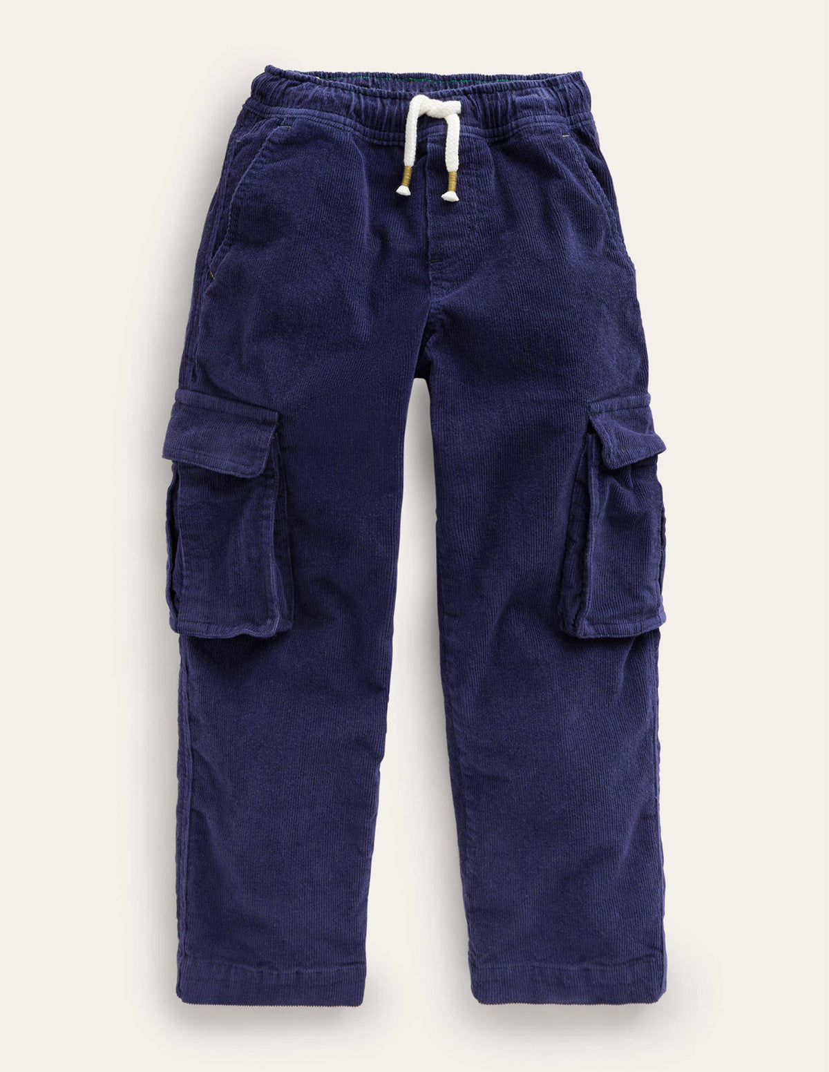 Cord Cargo Trousers-French Navy - Image 1