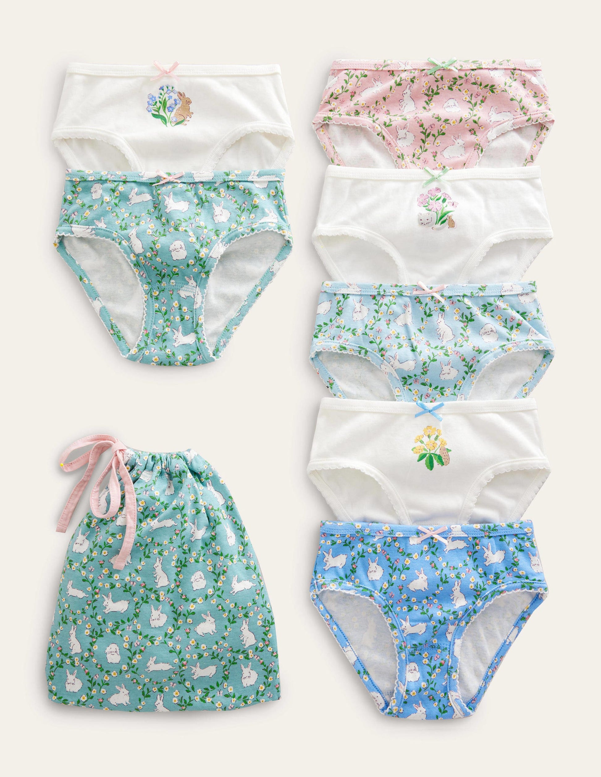 Pants 7 Pack-Spring Bunnies-1