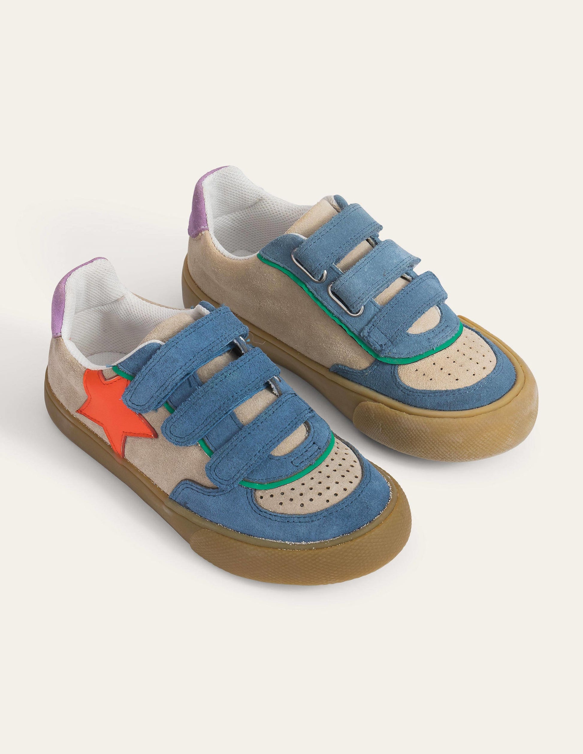 Leather Low Tops (Boys)-Multi-2