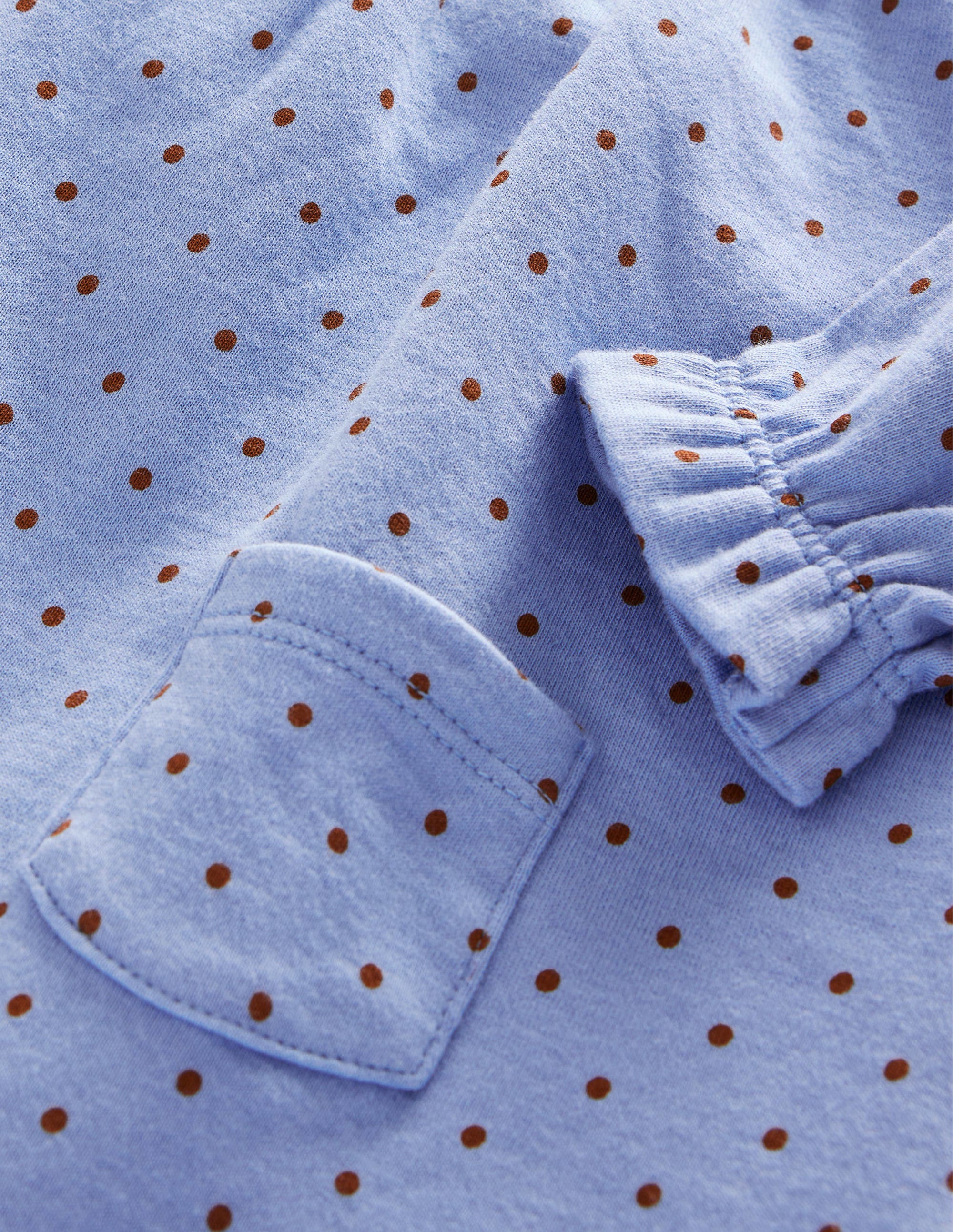 Double Sided Jersey Dress-Brunnera Butterscotch Brown - Image 3