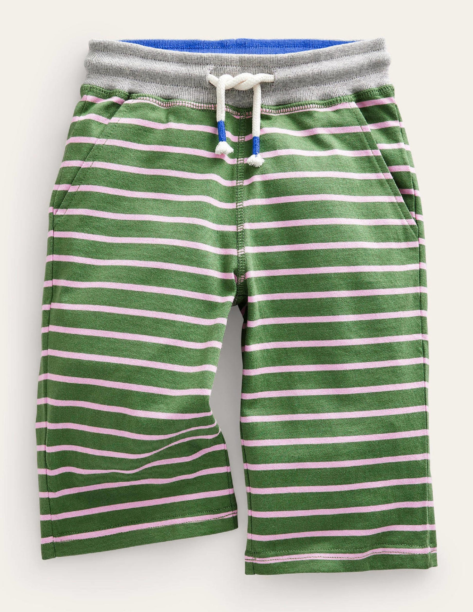 Jersey Baggies-Safari Green/French Pink-1
