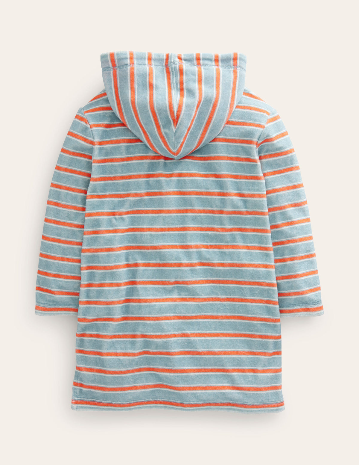 Towelling Throw-on-Tourmaline Blue/Orange-2