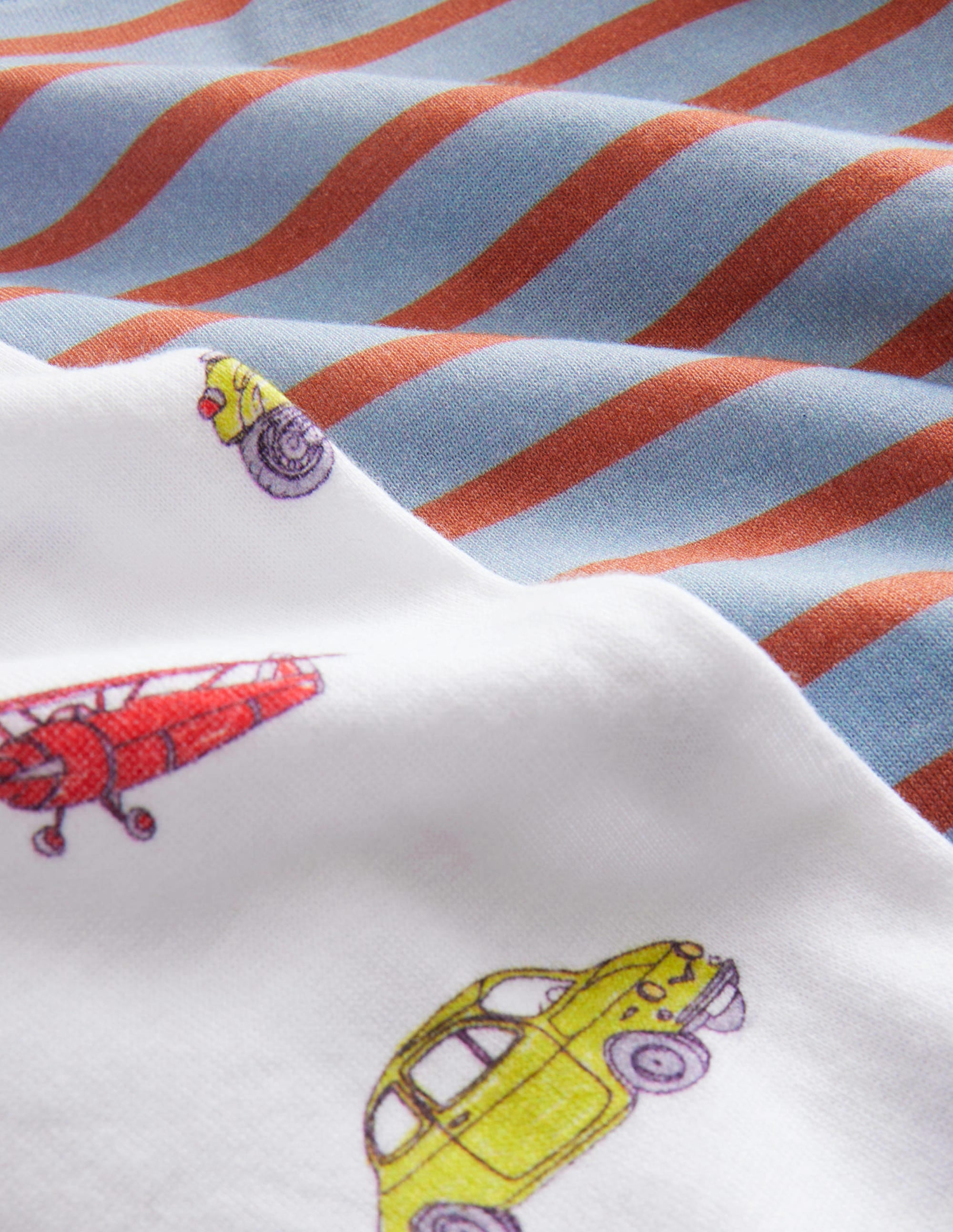 Snug Twin Pack Long Pyjamas-Vehicles - Image 3