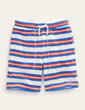 Towelling Sweat Shorts-Blue/Multi