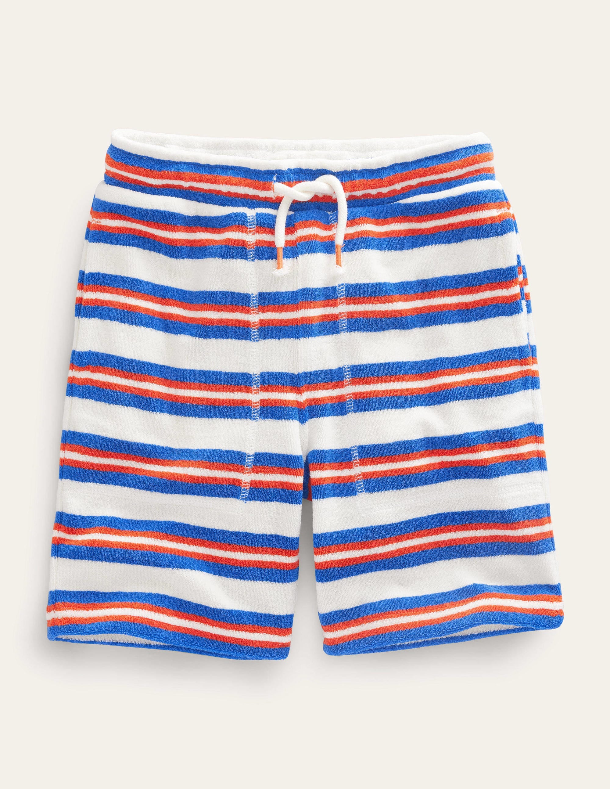 Towelling Sweat Shorts-Blue/Multi - Image 1