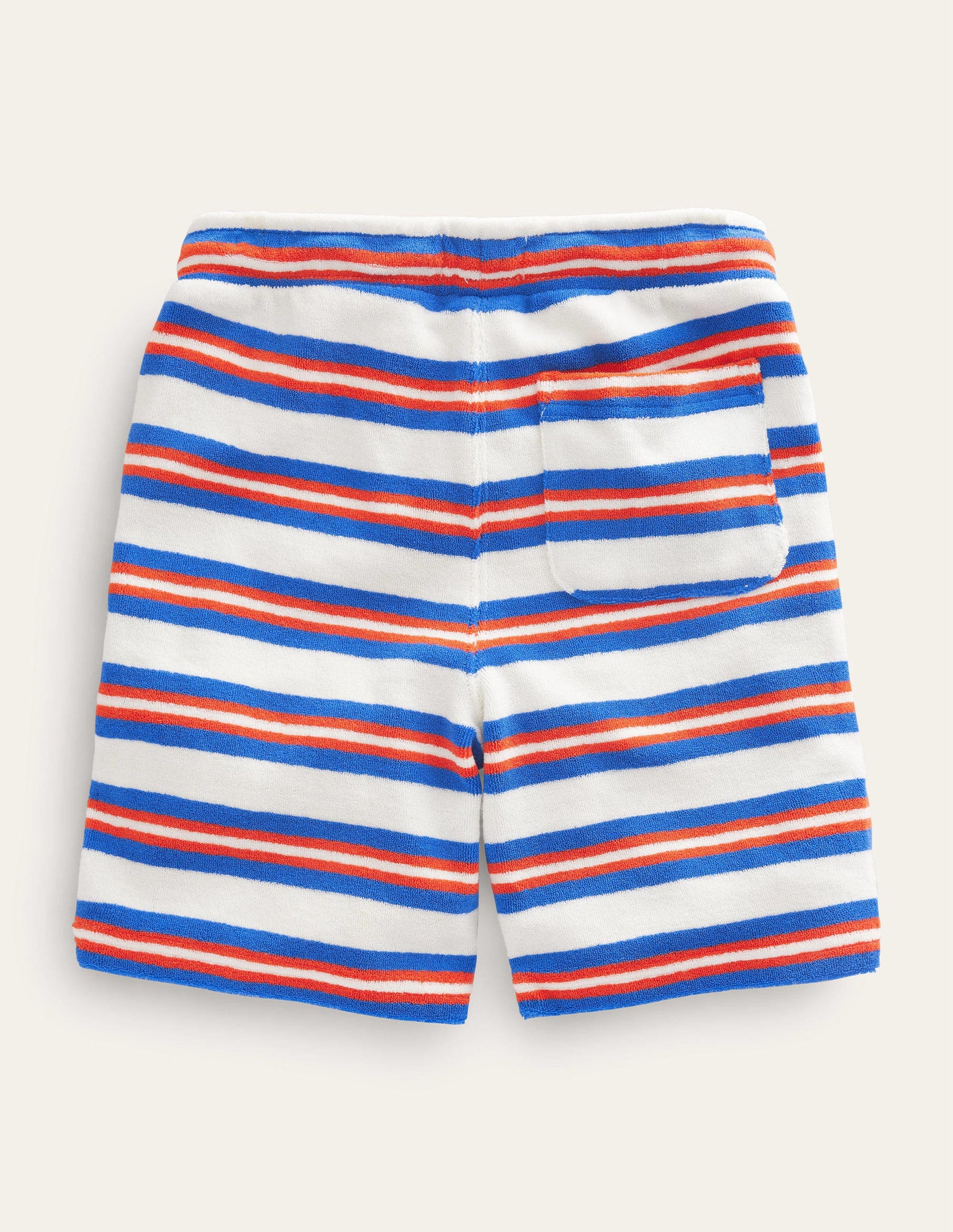 Towelling Sweat Shorts-Blue/Multi-2