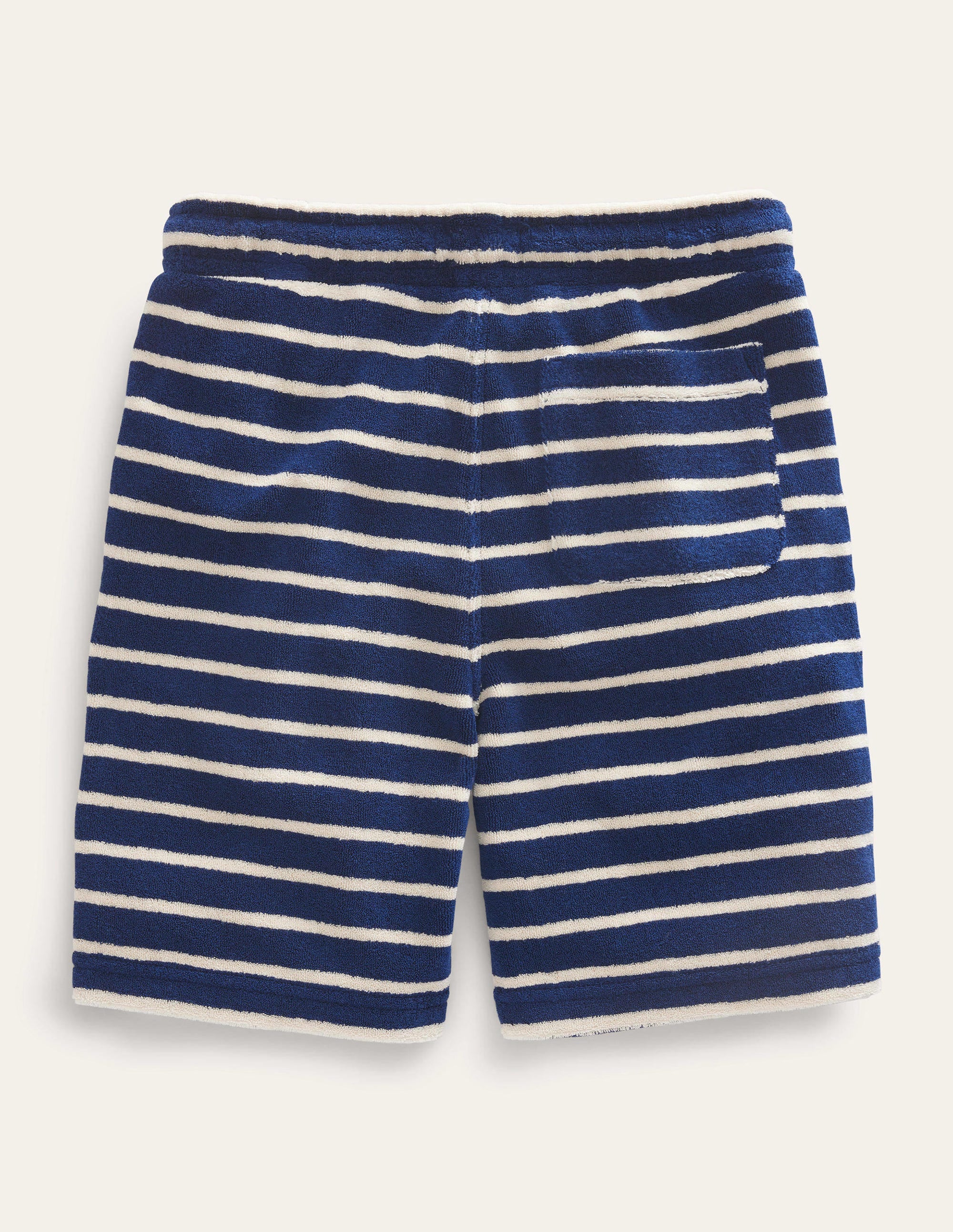 Towelling Sweat Shorts-Navy/White - Image 2