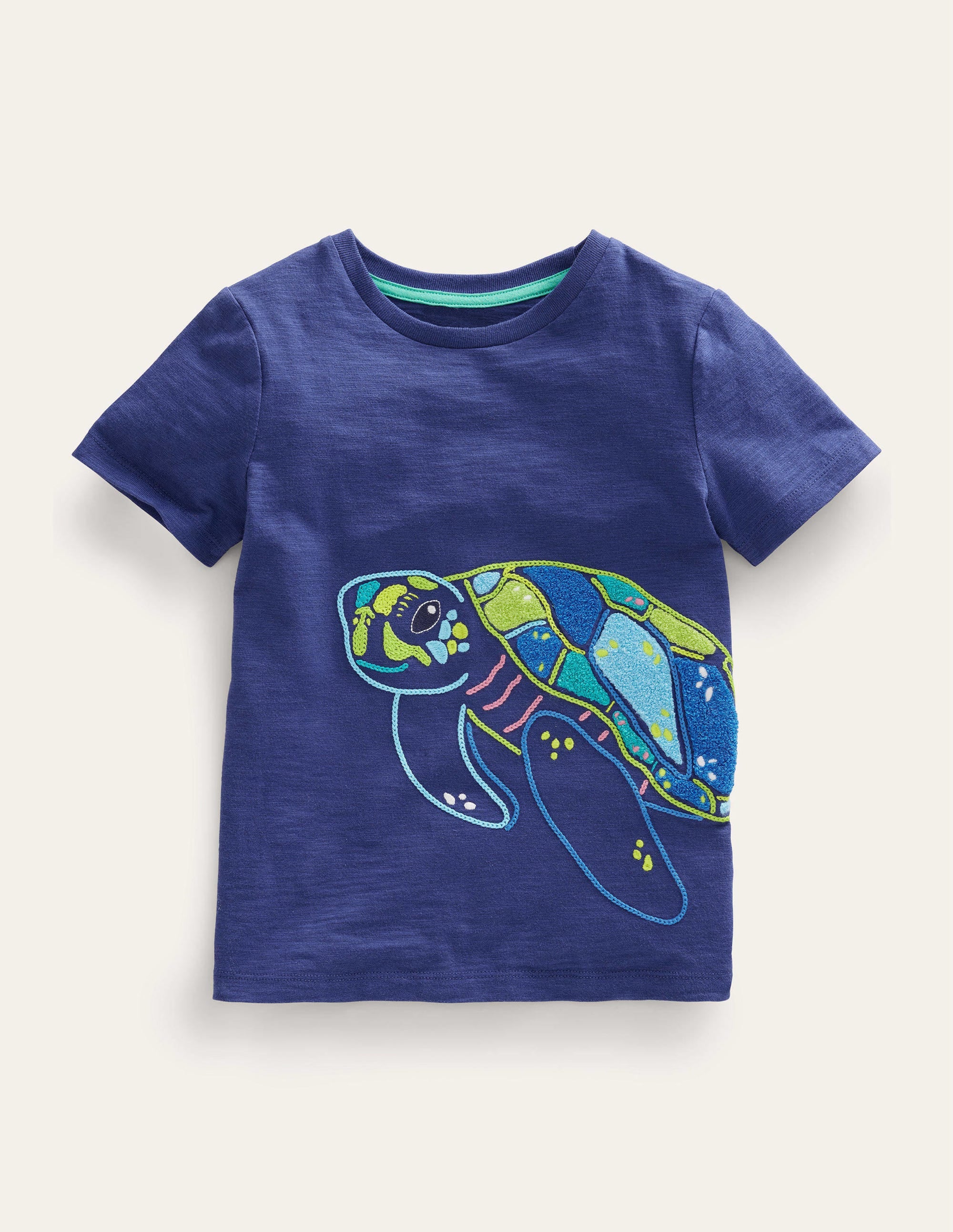 Chain Stitch T-shirt-Starboard Turtle - Image 1