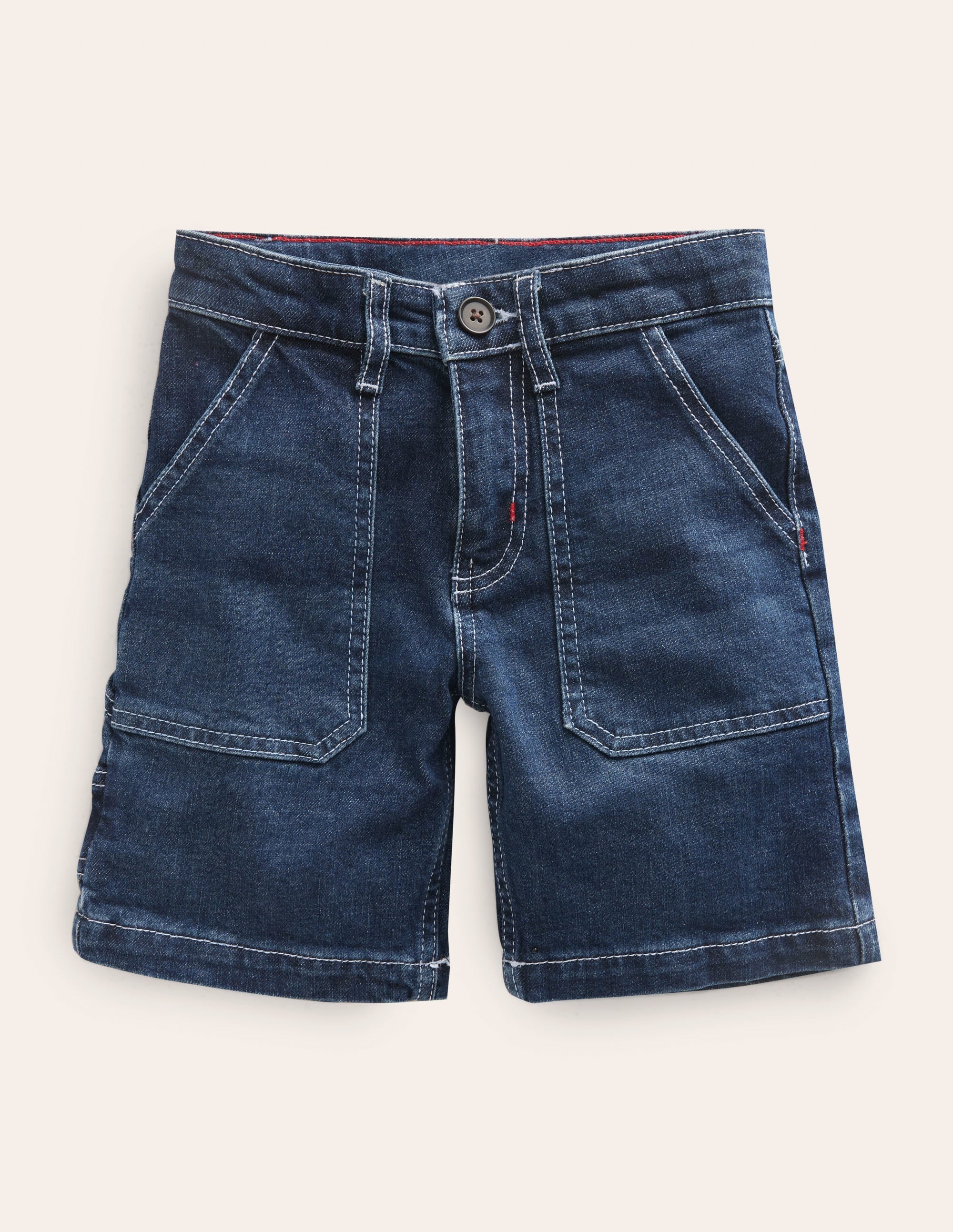 Canvas Carpenter Shorts-Mid Wash - Image 1