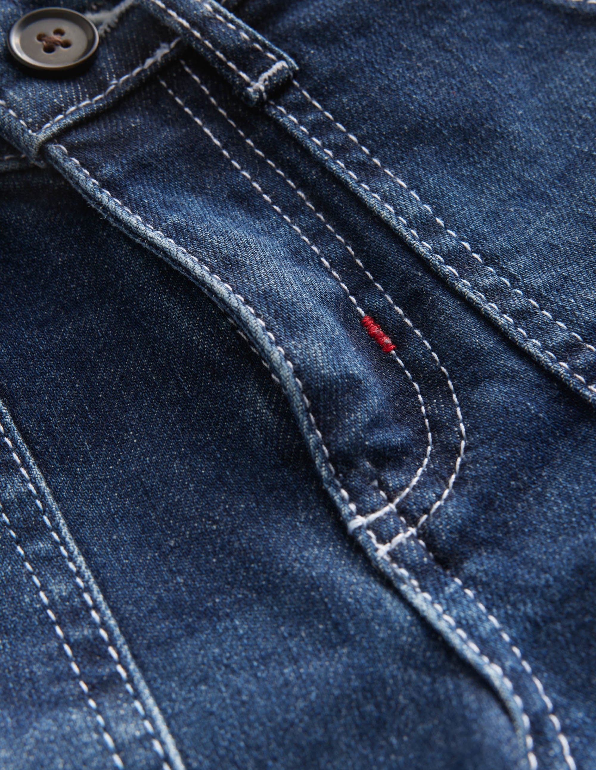 Canvas Carpenter Shorts-Mid Wash - Image 3