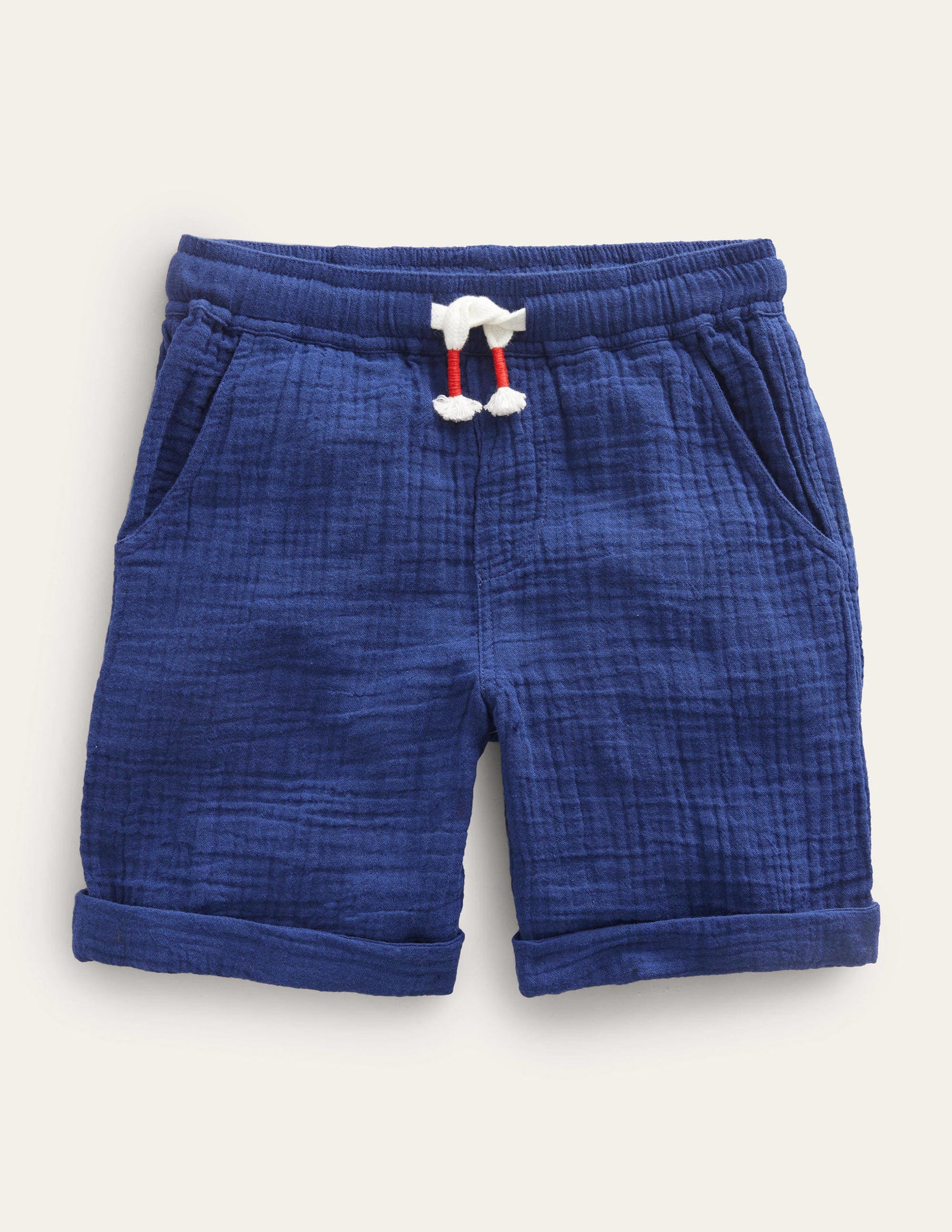 Lightweight Holiday Shorts-Dark Chambray-1