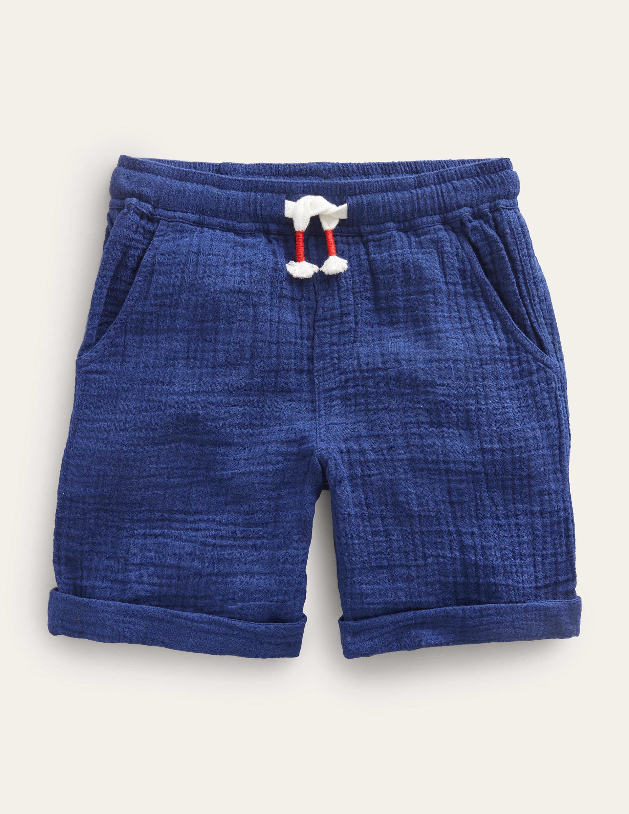 Lightweight Holiday Shorts-Dark Chambray - Image 1