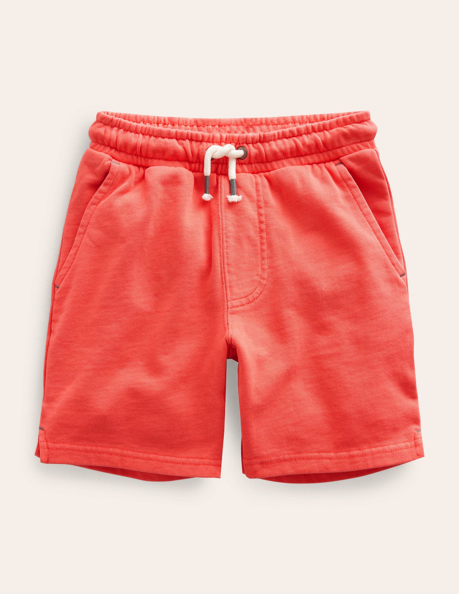 Garment Dye Shorts-Washed Jam Red-1