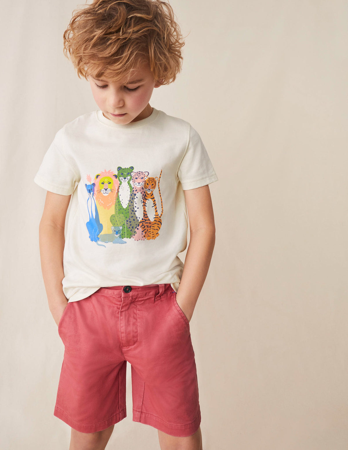 Classic Chino Shorts-Washed Cherry Tomato - Image 4