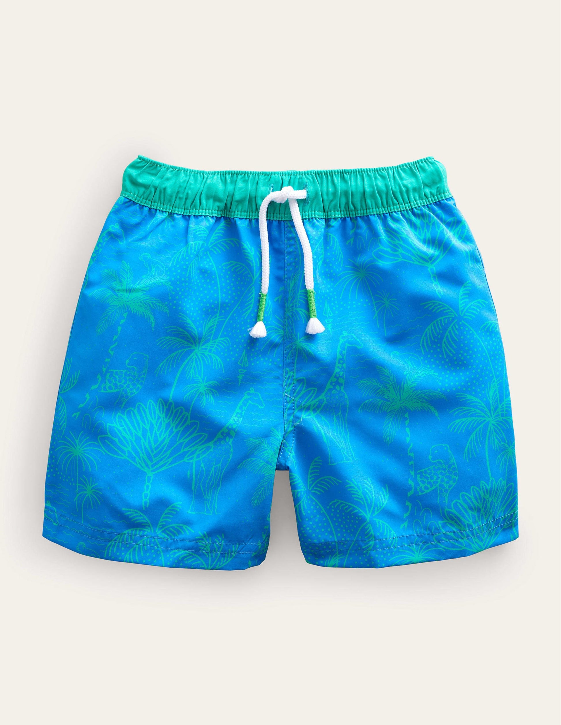 Swim Shorts-Greek Blue Leopard-1