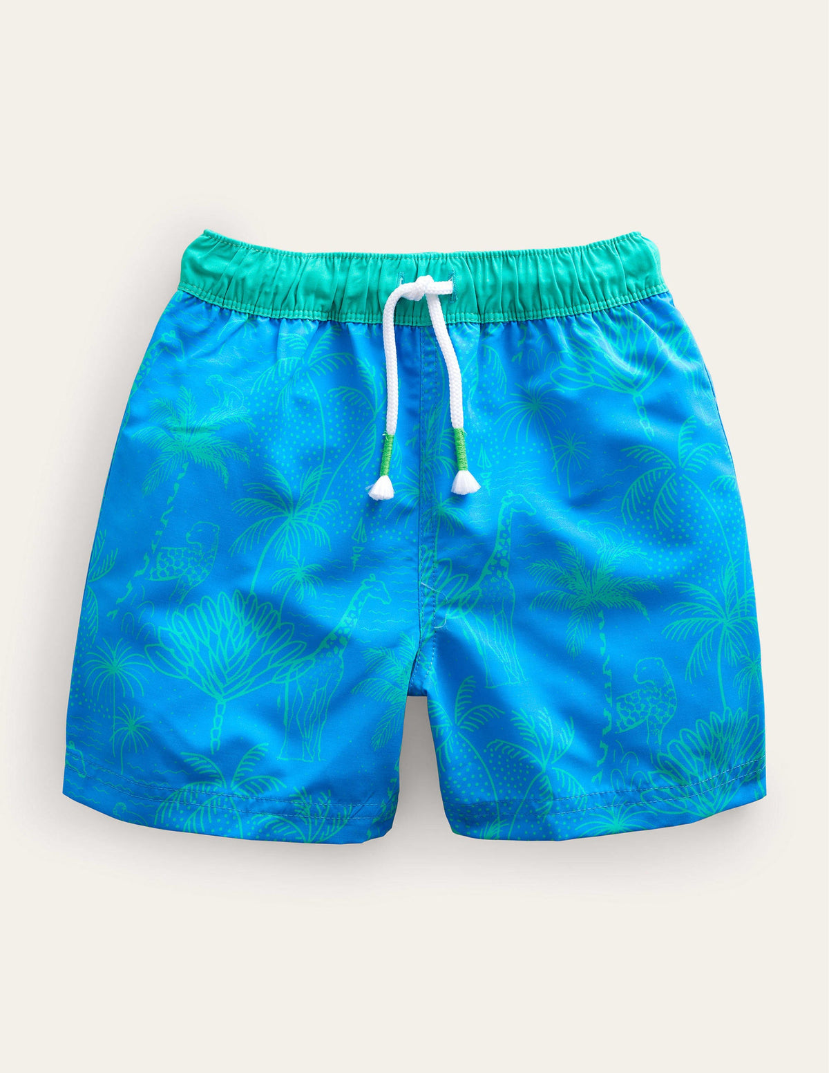 Swim Shorts-Greek Blue Leopard - Image 1