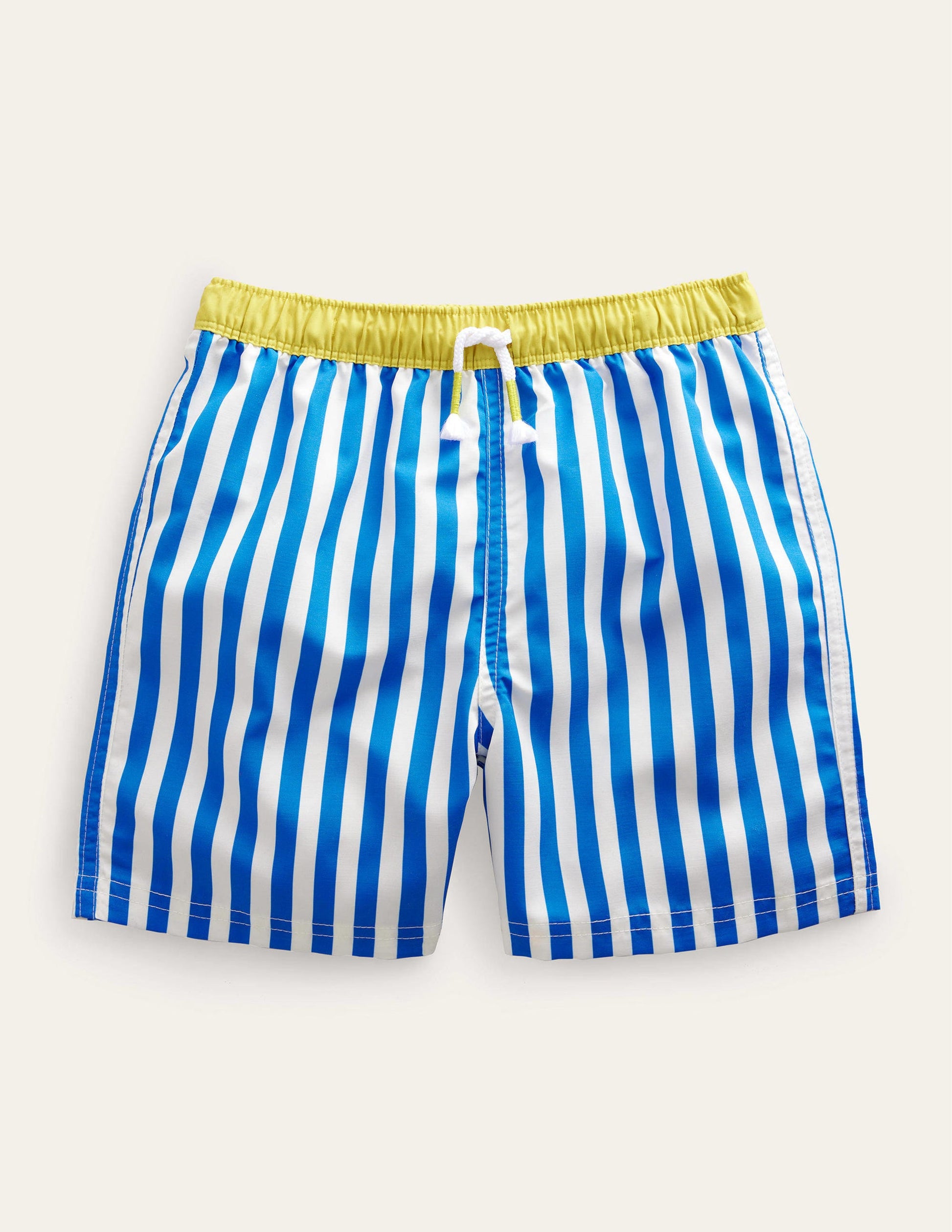 Swim Shorts-Blue Textured Stripe-1