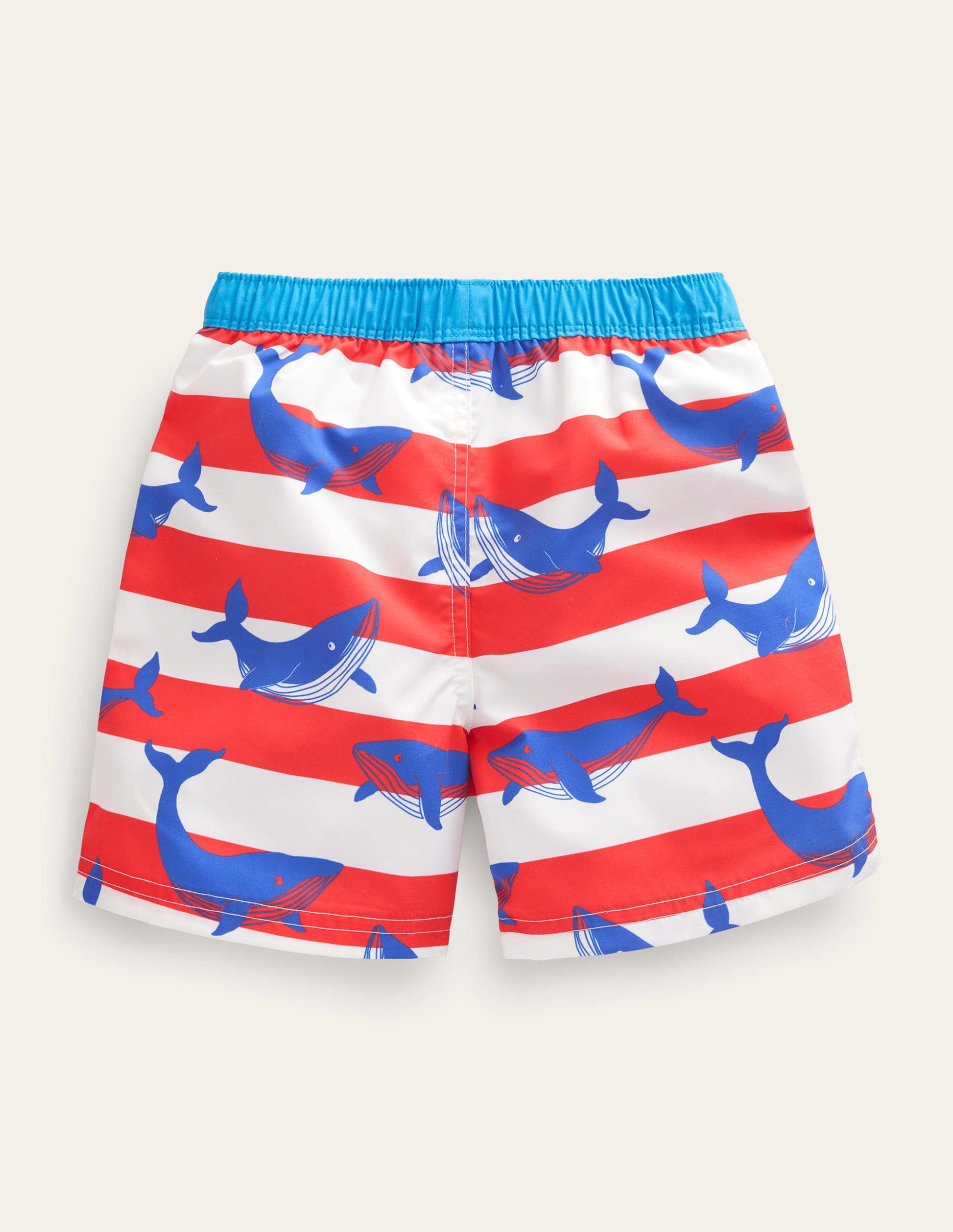 Swim Shorts-Ivory and Strawberry Whales-2
