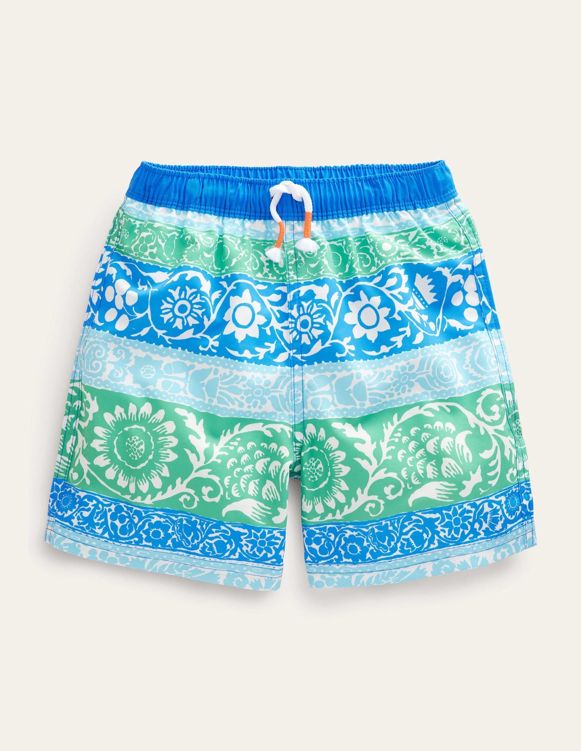 Swim Shorts-Multi Colour Stripe-1