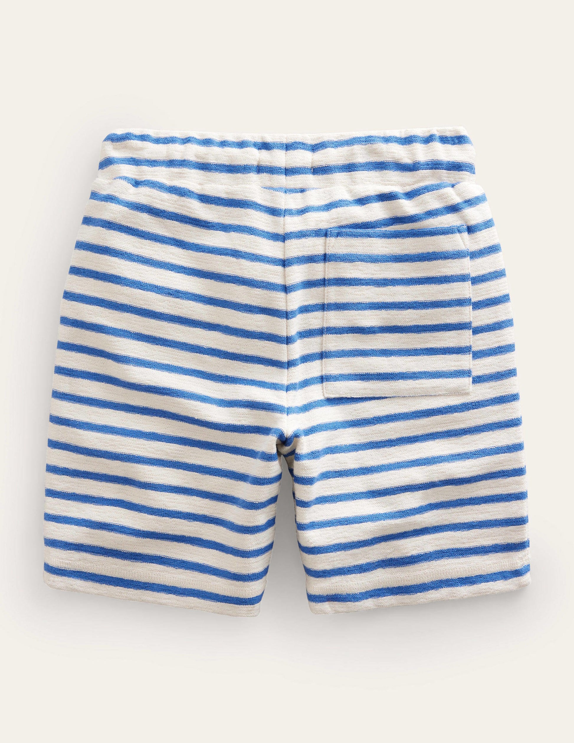 Textured Jersey Short-Delft Blue/White-2