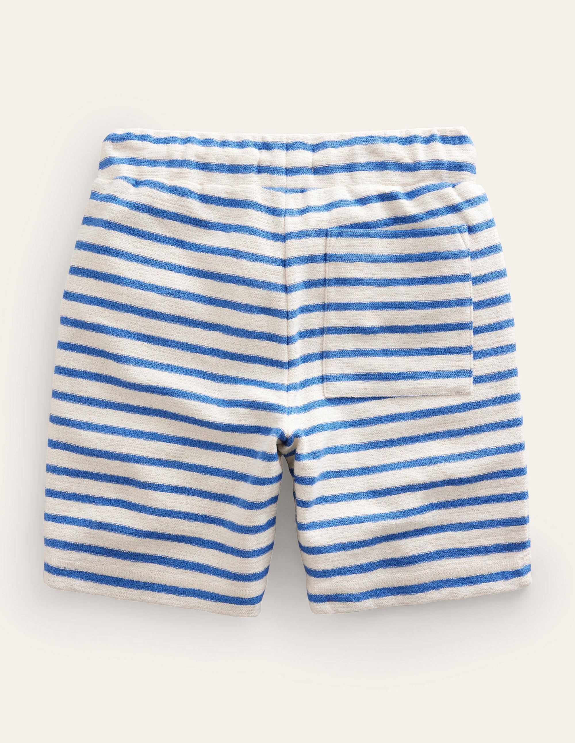 Textured Jersey Short-Delft Blue/White - Image 2