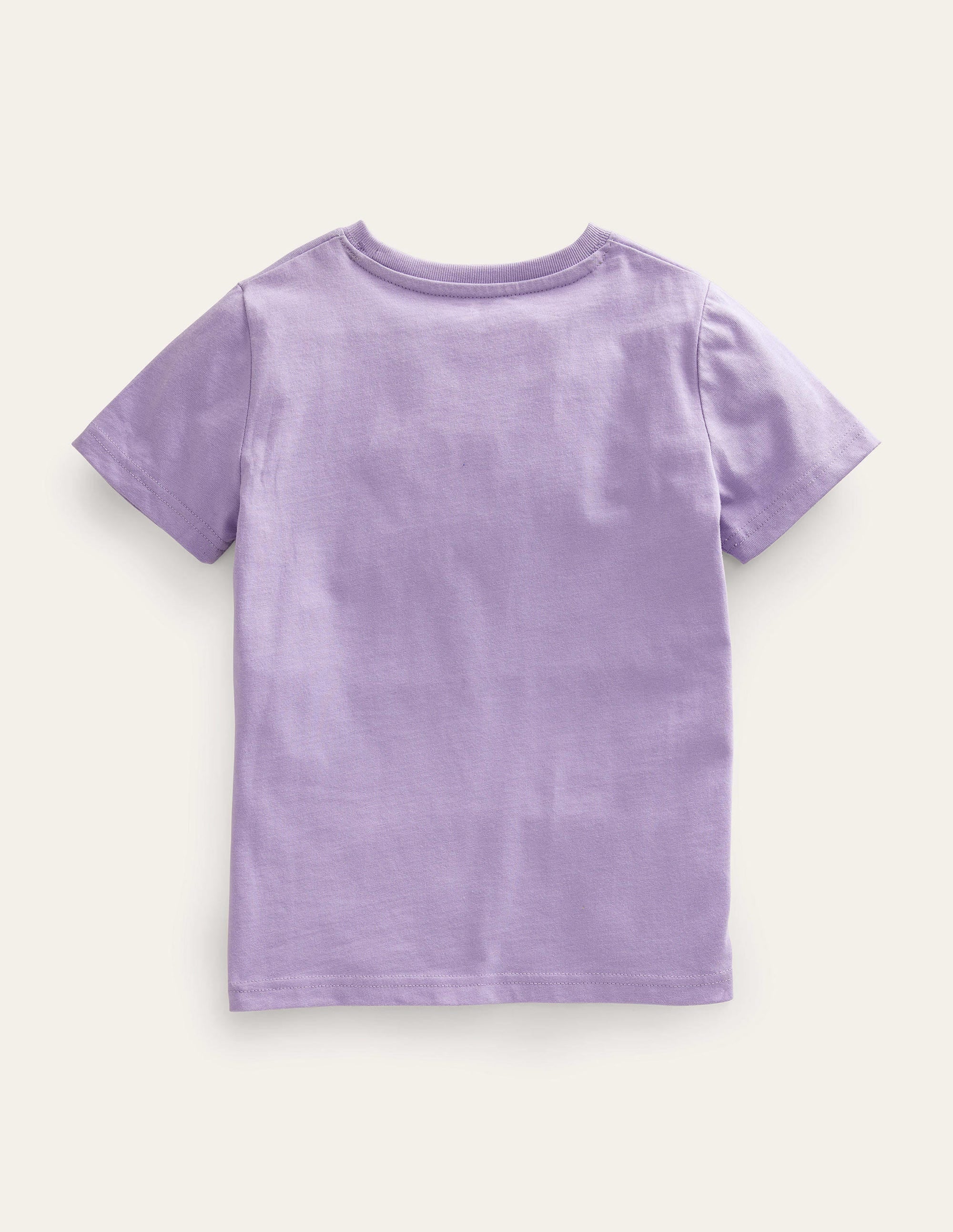 Graphic-Print Cotton T-Shirt-Misty Lavender - Image 2