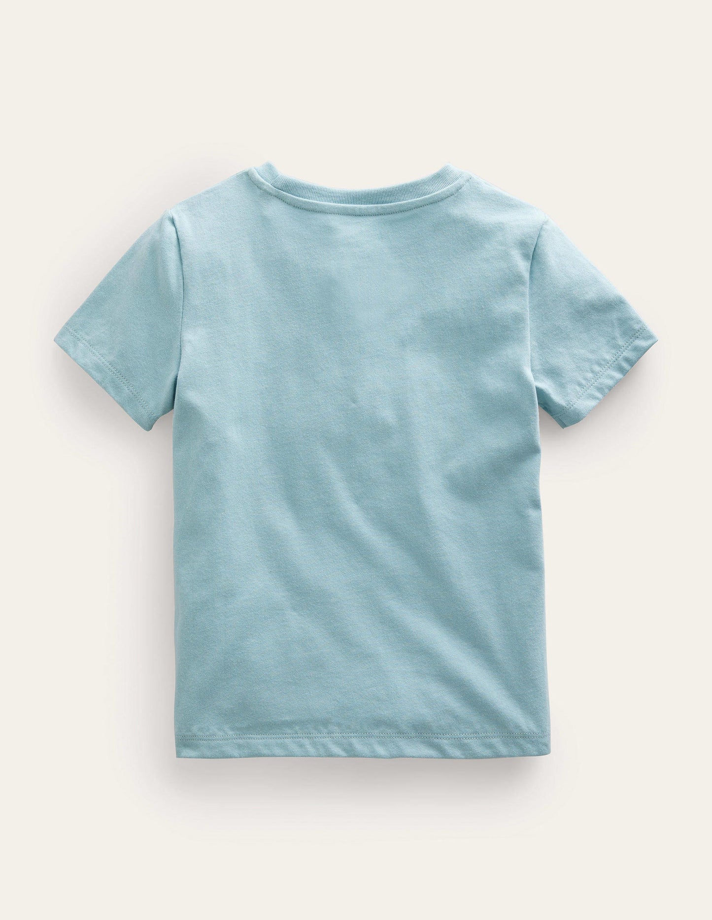 Chain Stitch Logo T-shirt-Tourmaline Blue Burger
