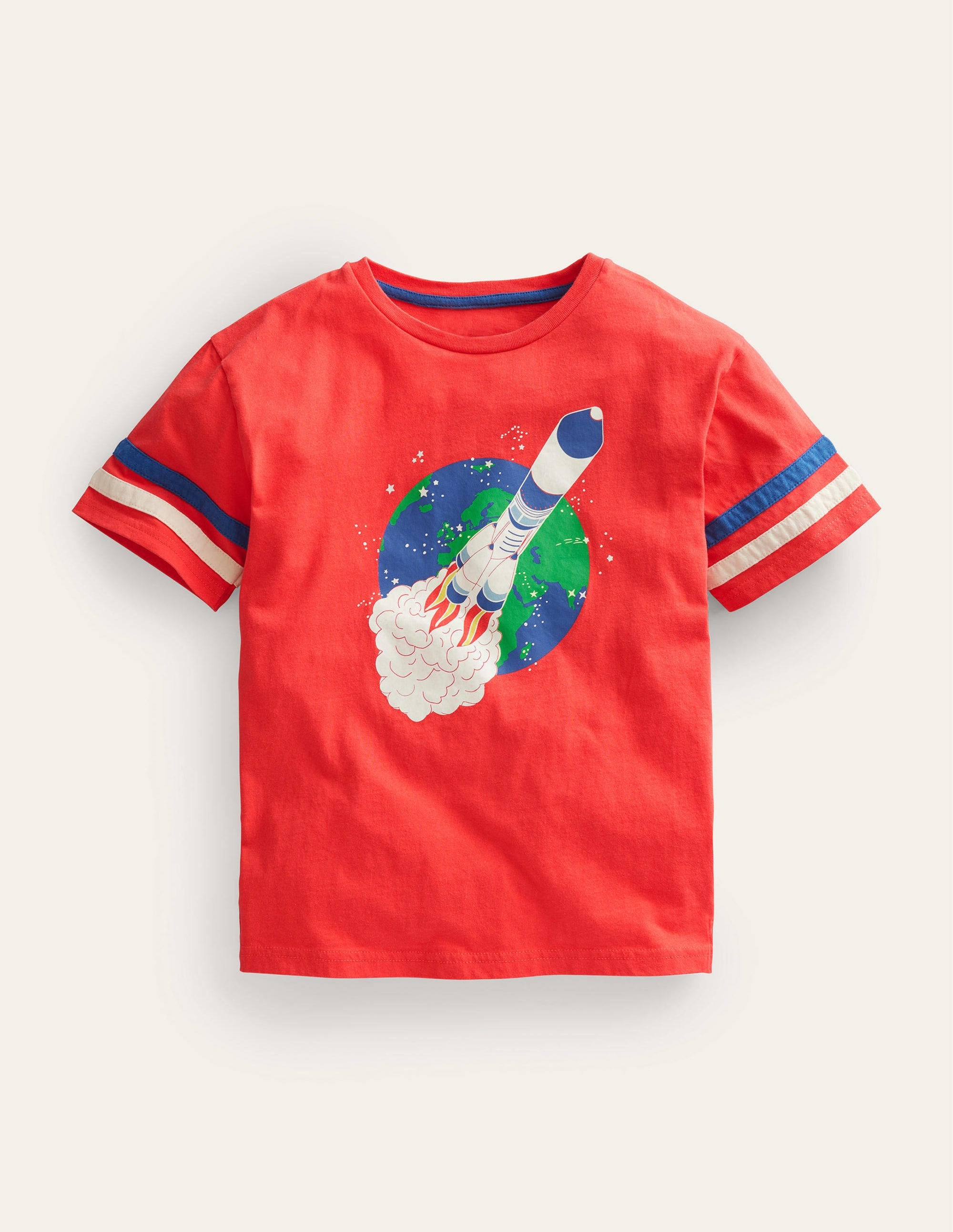 Relaxed Sporty T-shirt-Jam Red Rocket - Image 1
