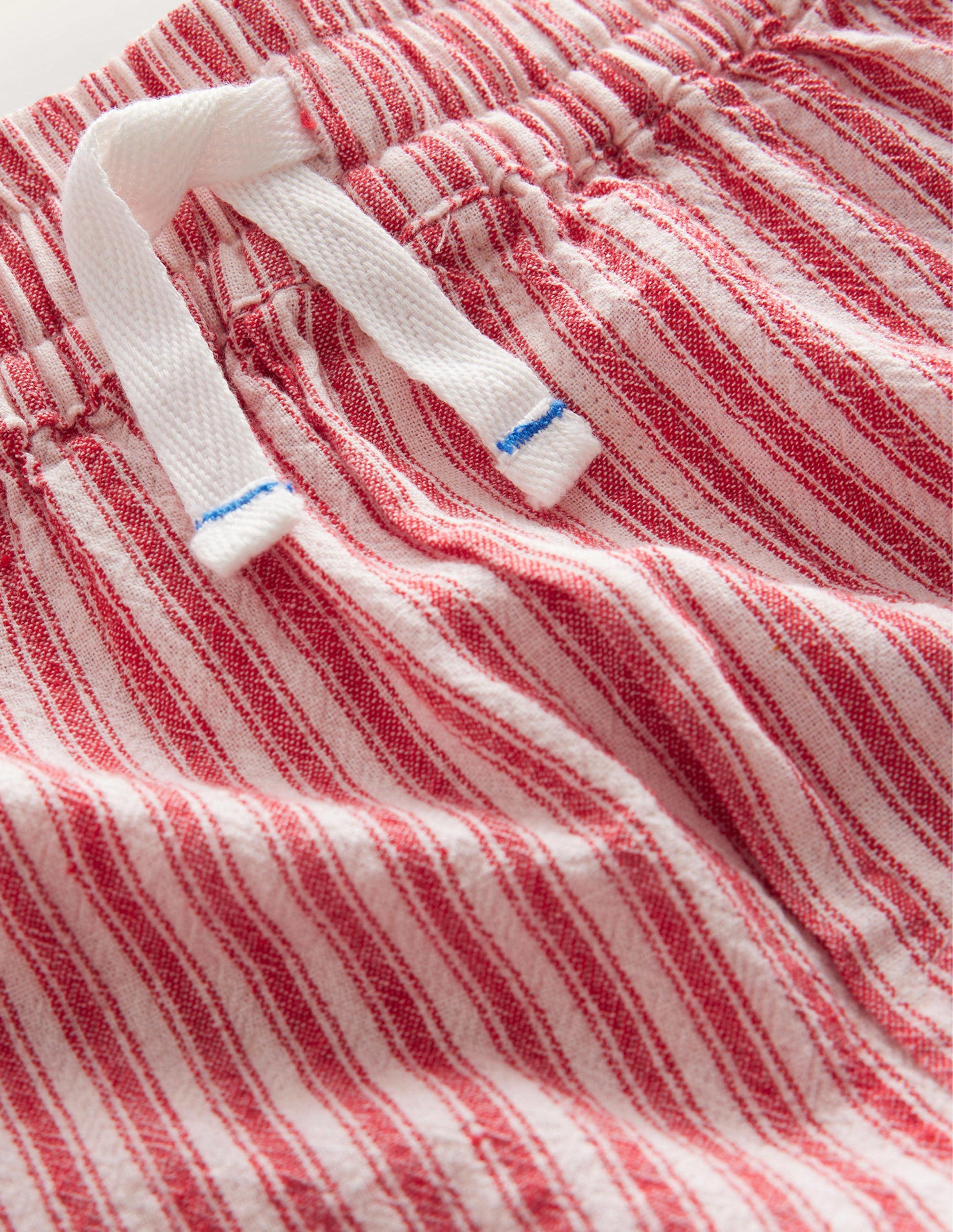 Pocket Shorts-Strawberry Tart Red Ticking-3