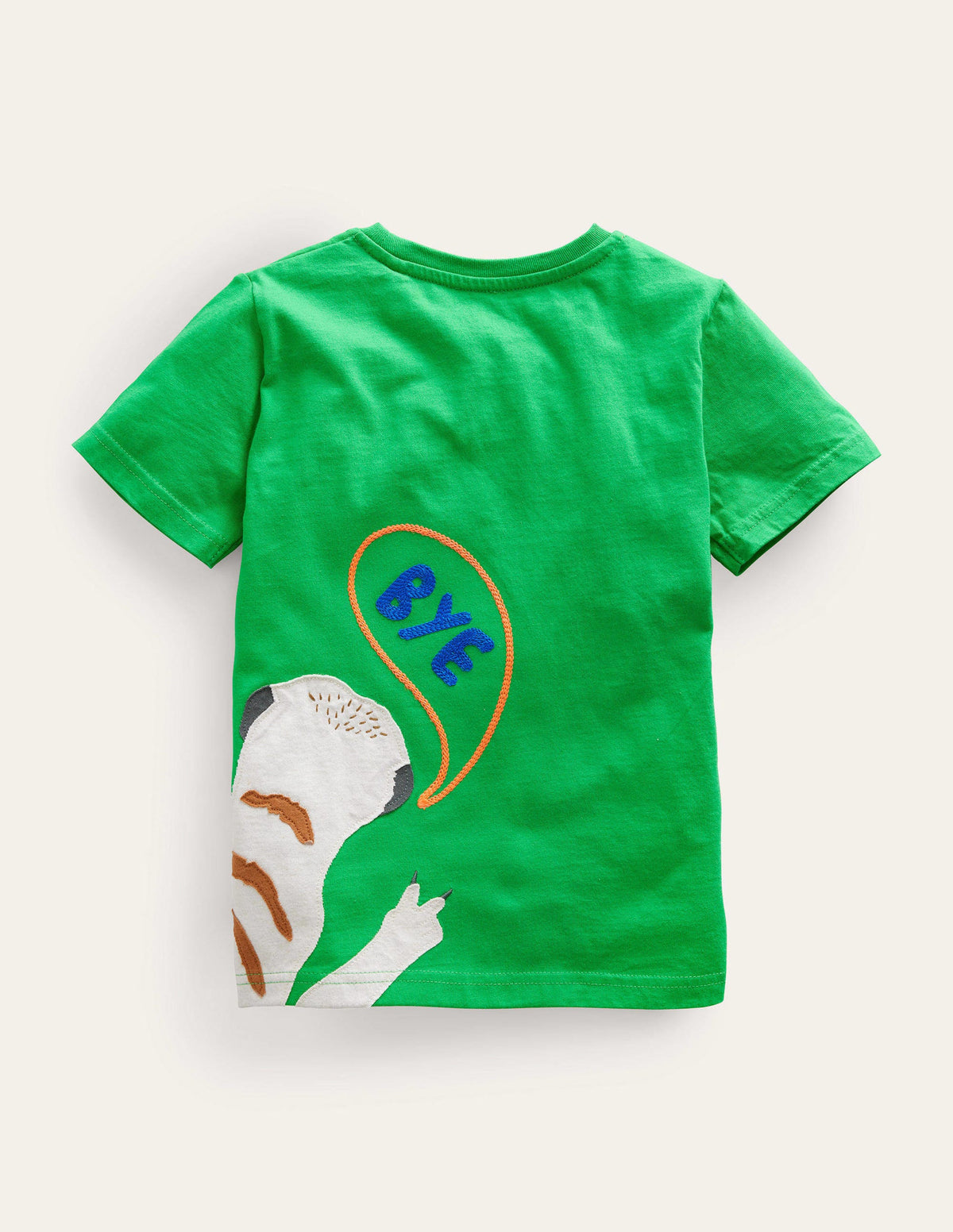 Front-and-Back T-shirt-Bright Green Meerkat-2