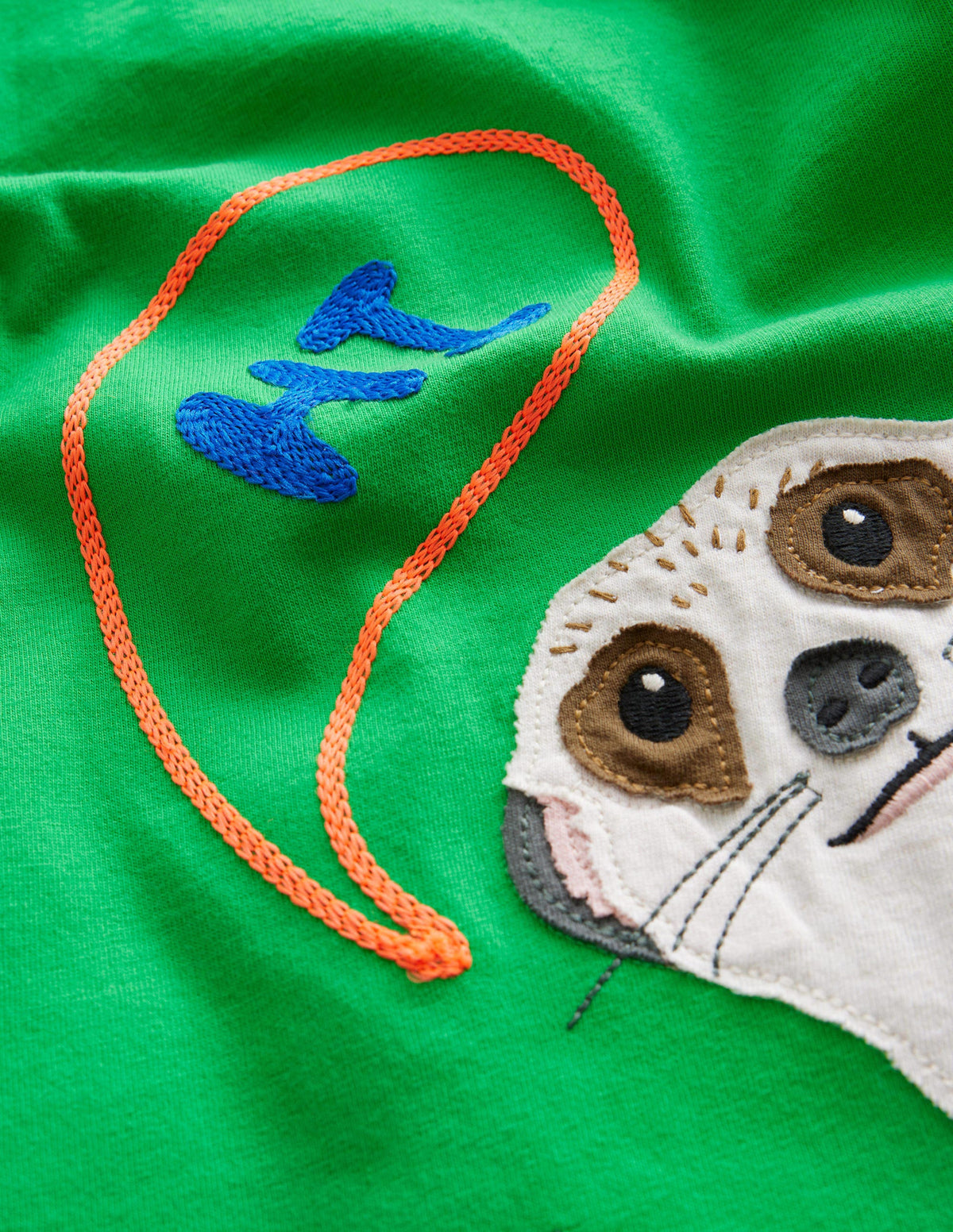 Front-and-Back T-shirt-Bright Green Meerkat-3