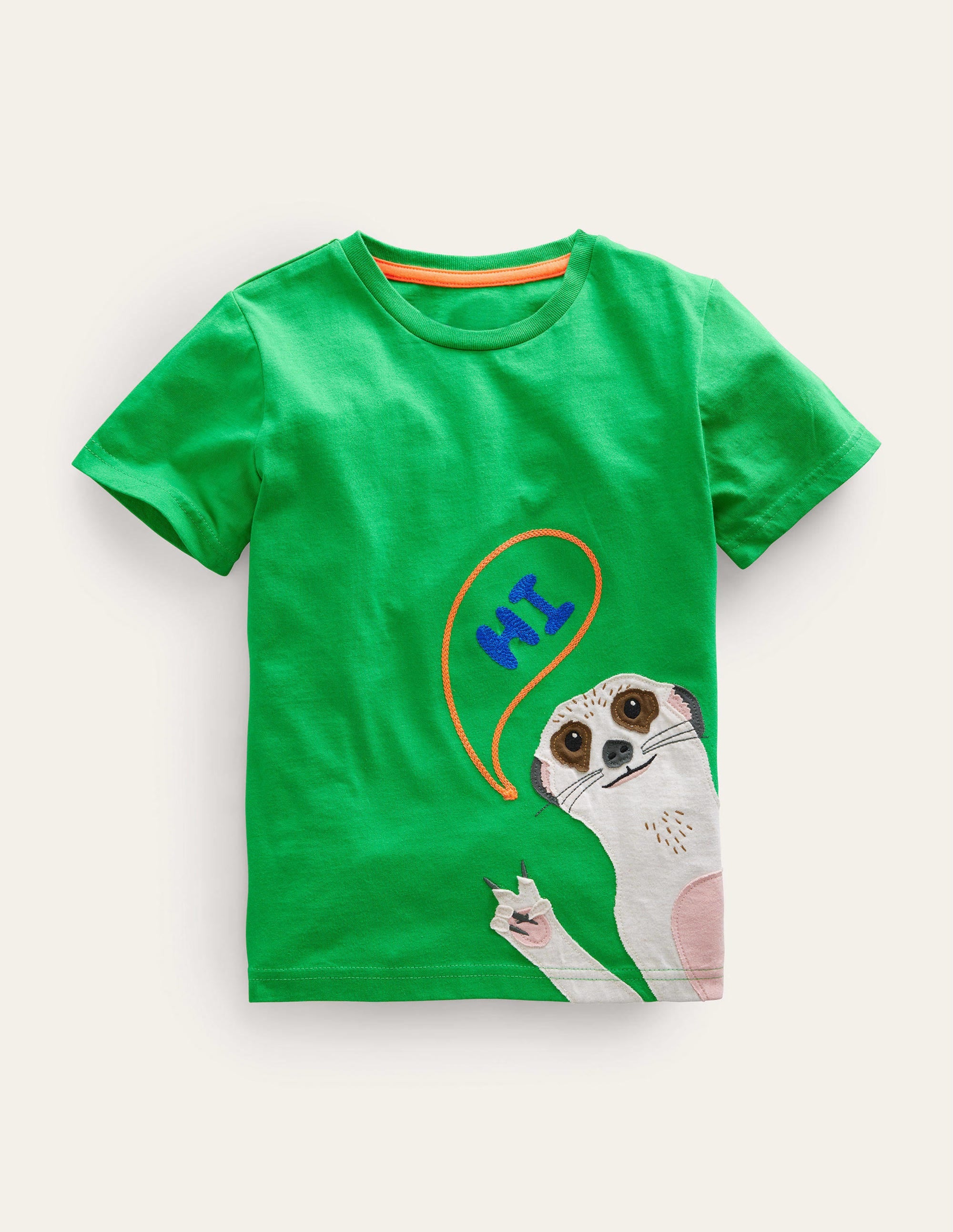 Front-and-Back T-shirt-Bright Green Meerkat - Image 1