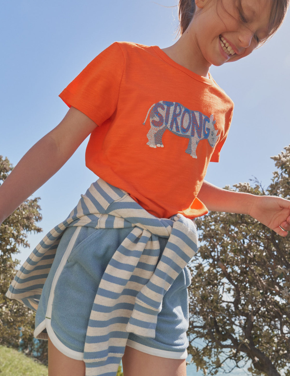 Retro Jersey Shorts-Pebble Blue-4