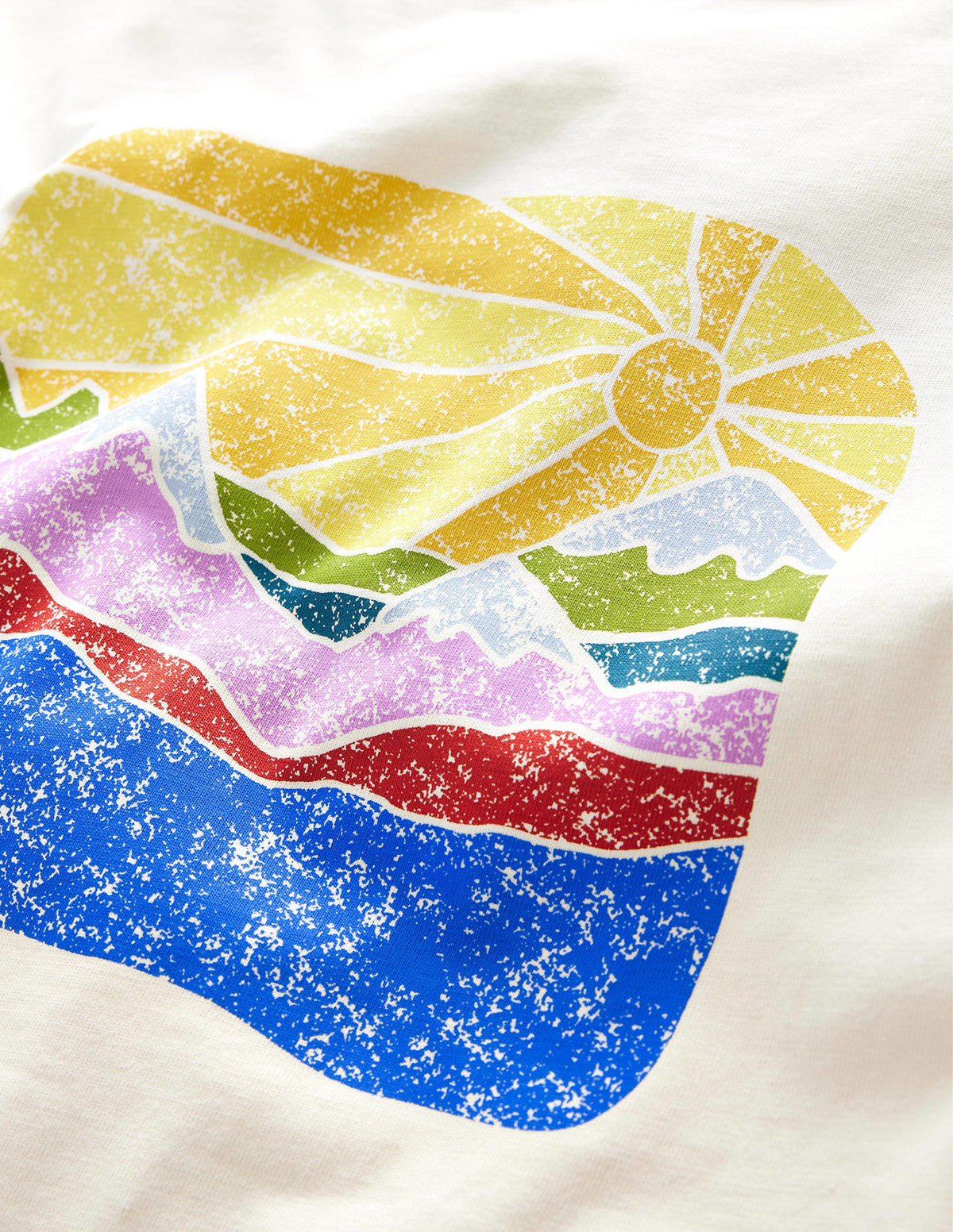 Front and Back Logo T-shirt-Ivory Sun-2