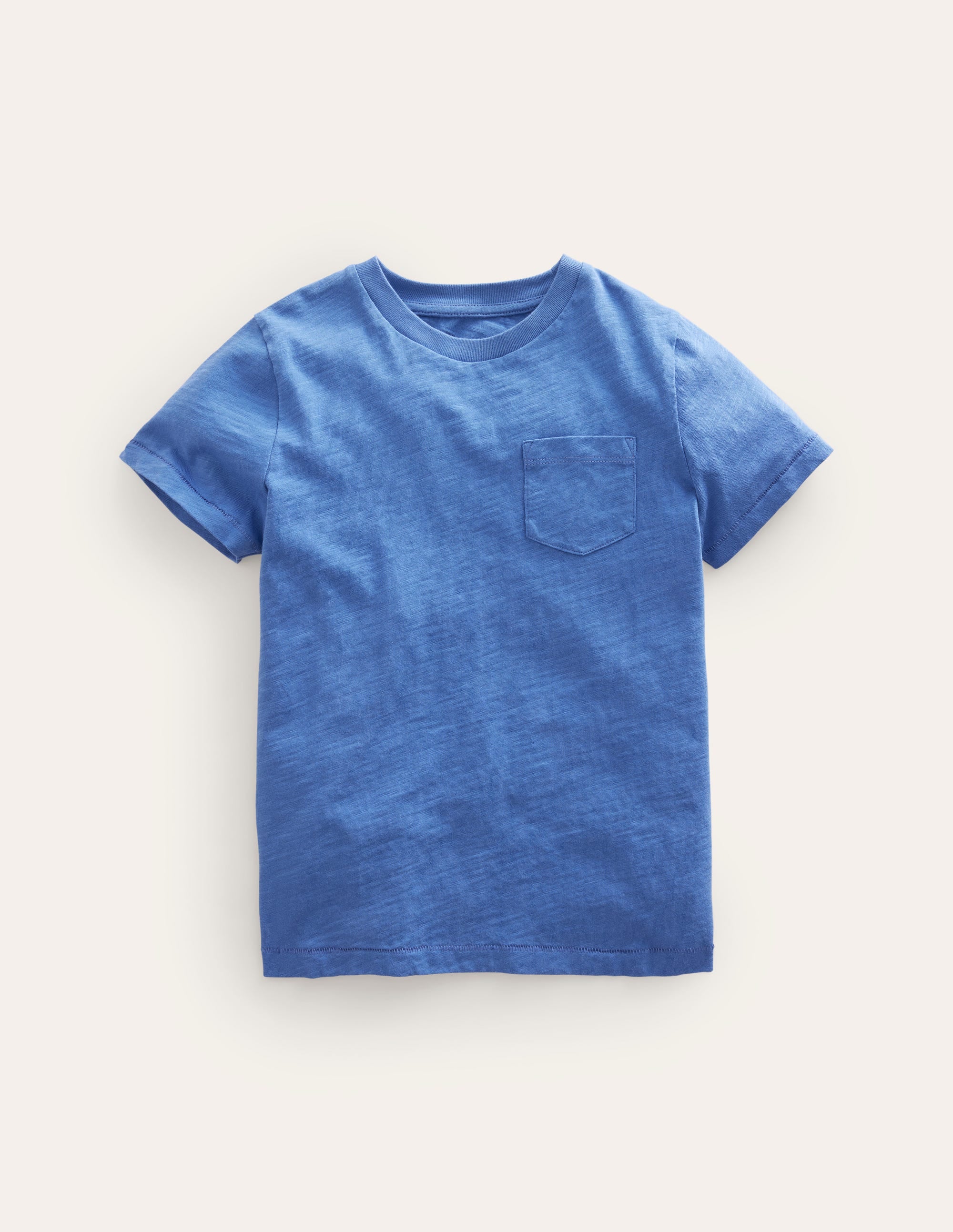 Washed Slub T-shirt-Delft Blue - Image 1