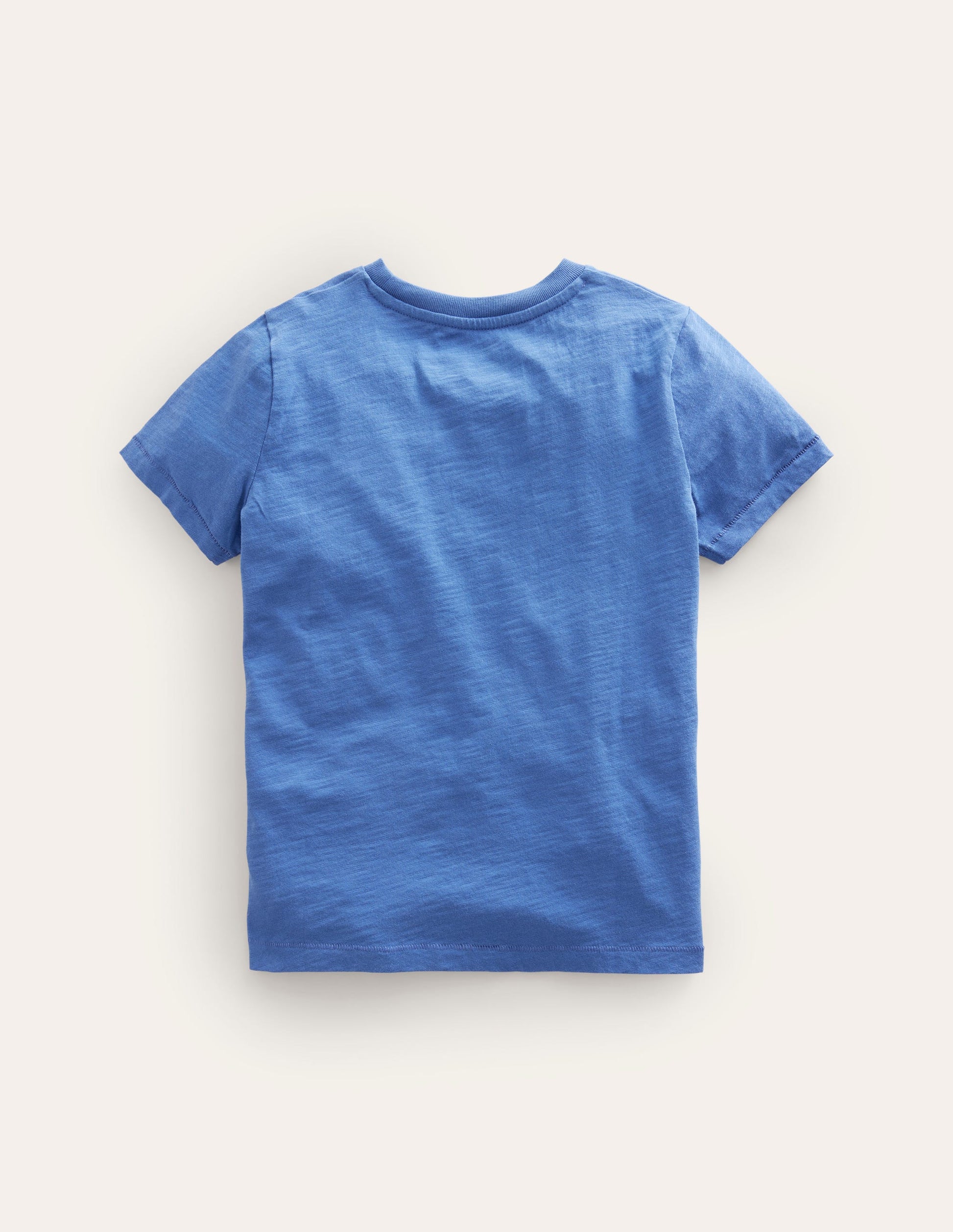 Washed Slub T-shirt-Delft Blue-2