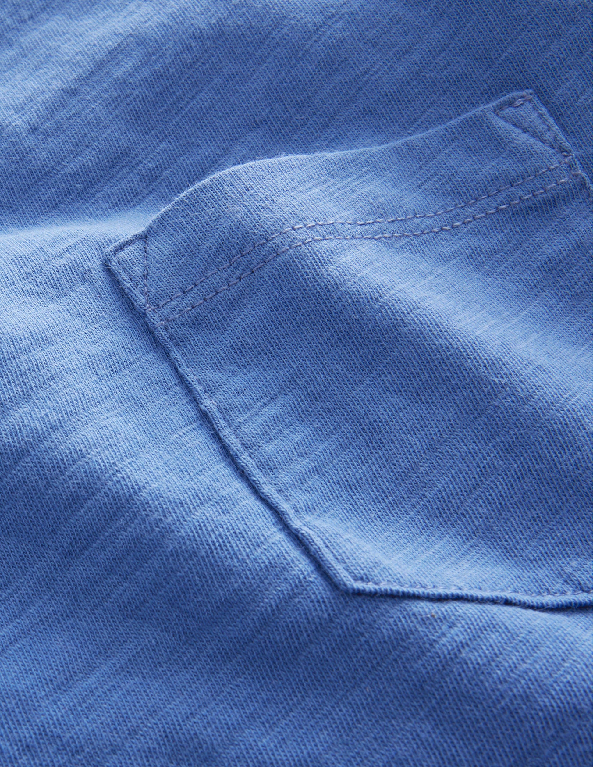 Washed Slub T-shirt-Delft Blue-3