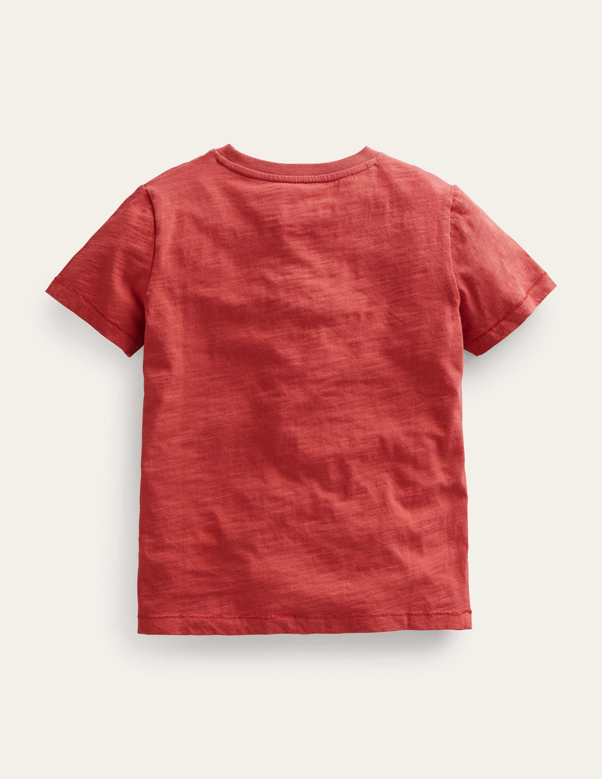 Washed Slub T-shirt-Washed Jam Red-2