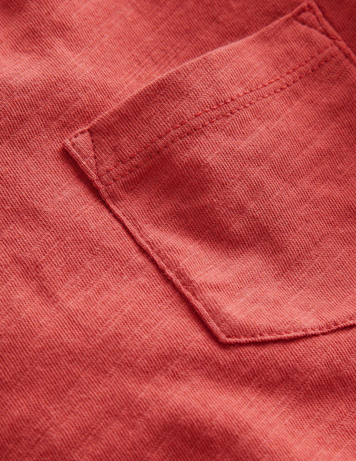 Washed Slub T-shirt-Washed Jam Red - Image 3