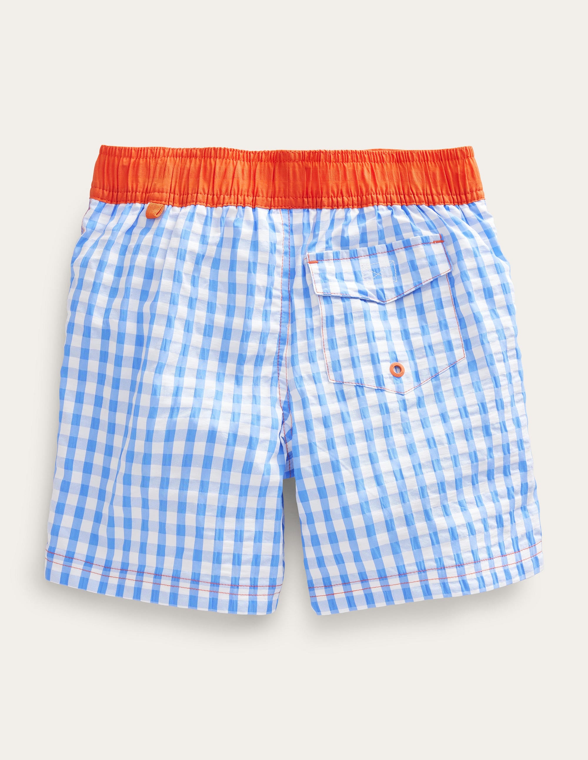 Gingham Board Shorts-Cabana Blue, Gingham Check - Image 2