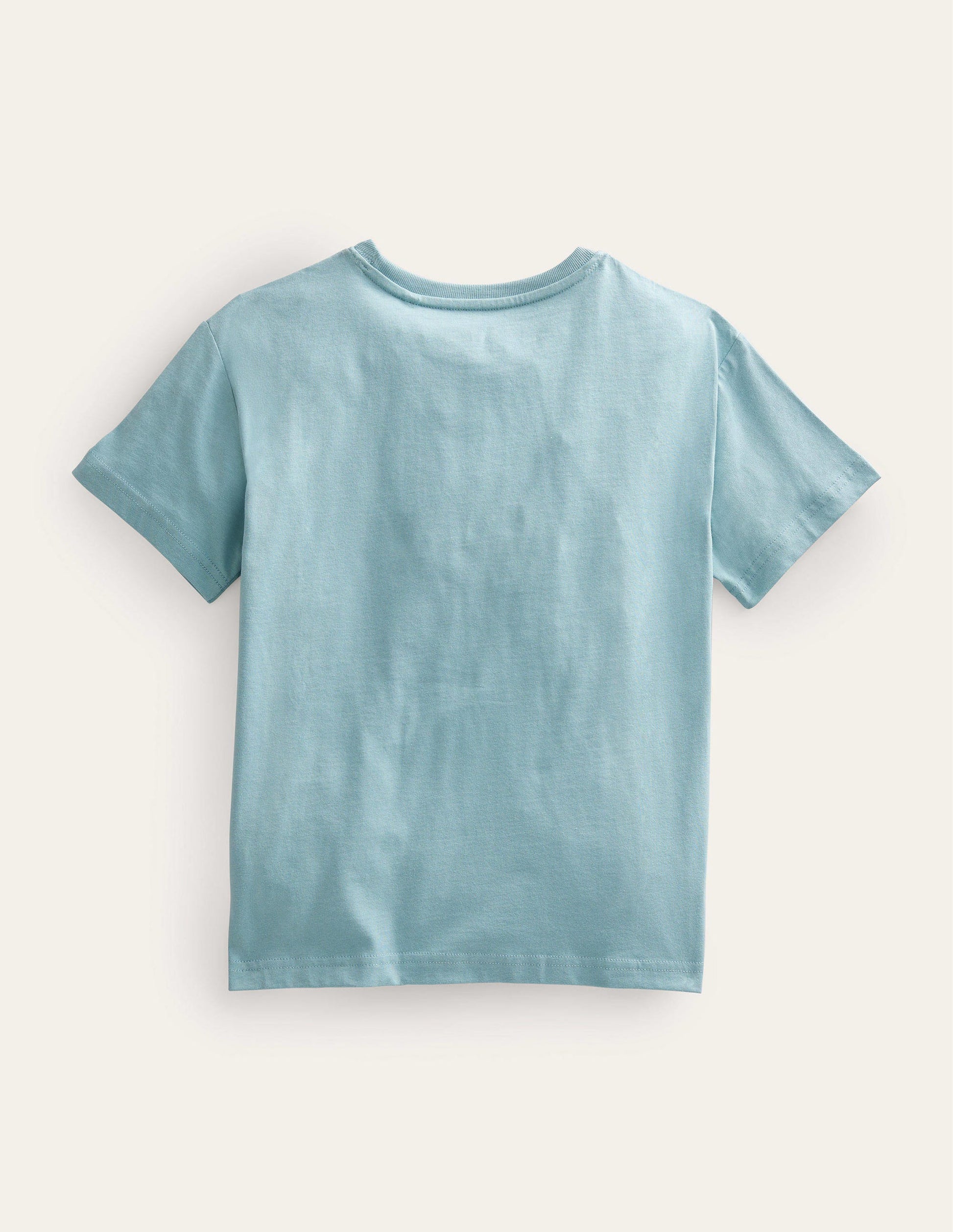 Relaxed Printed Logo Tee-Tourmaline Blue Ducks-2