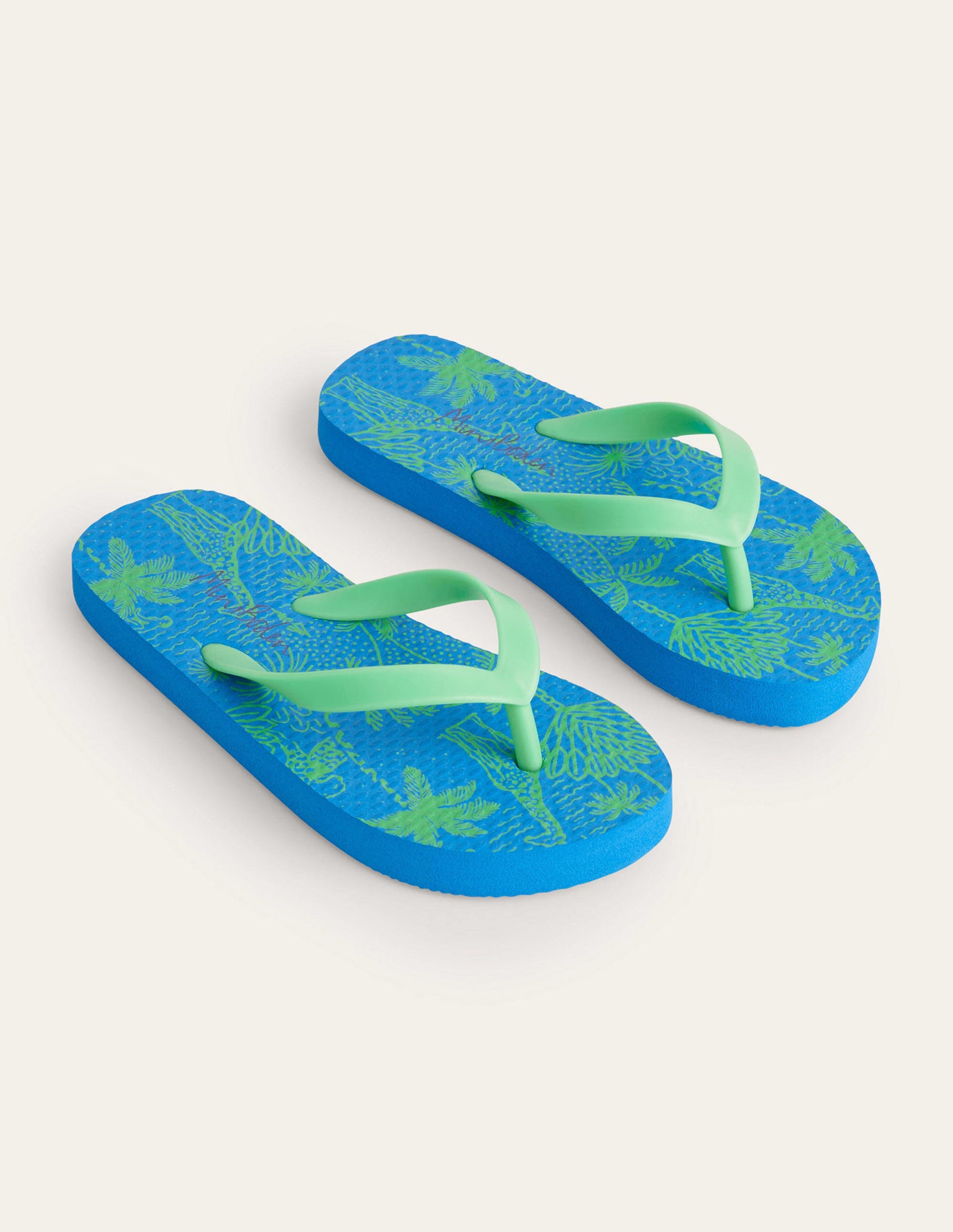 Flip Flops (Boys)-Palm Print-2