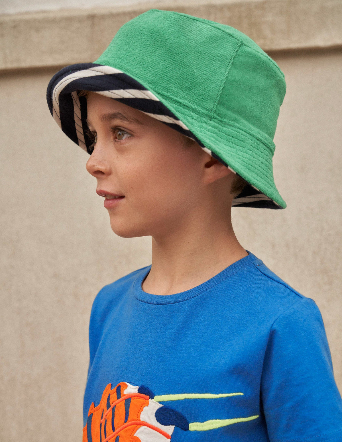 Towelling Hat-Navy Stripe-4