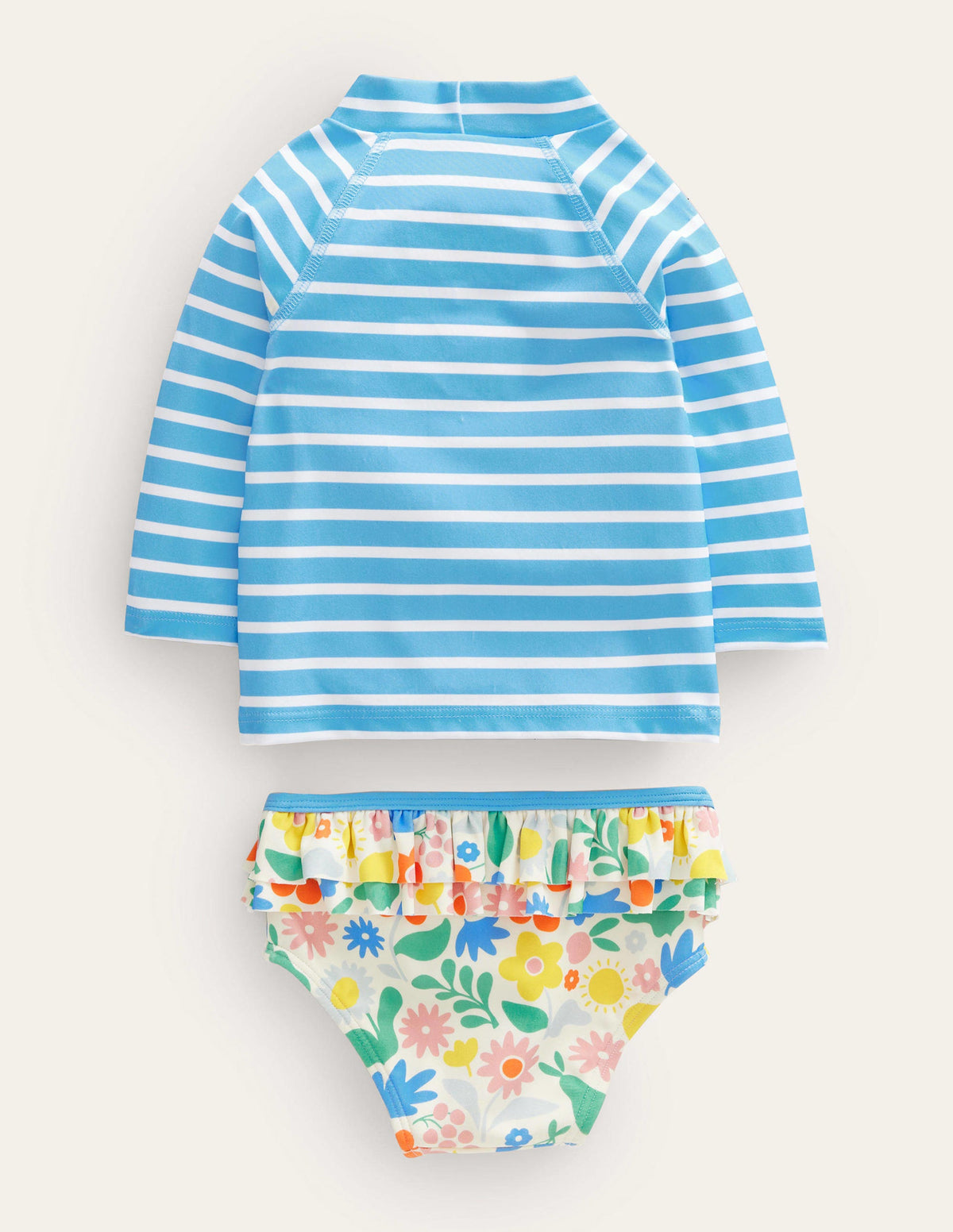 Frill Rash Vest Set-Multi Holiday Floral-2
