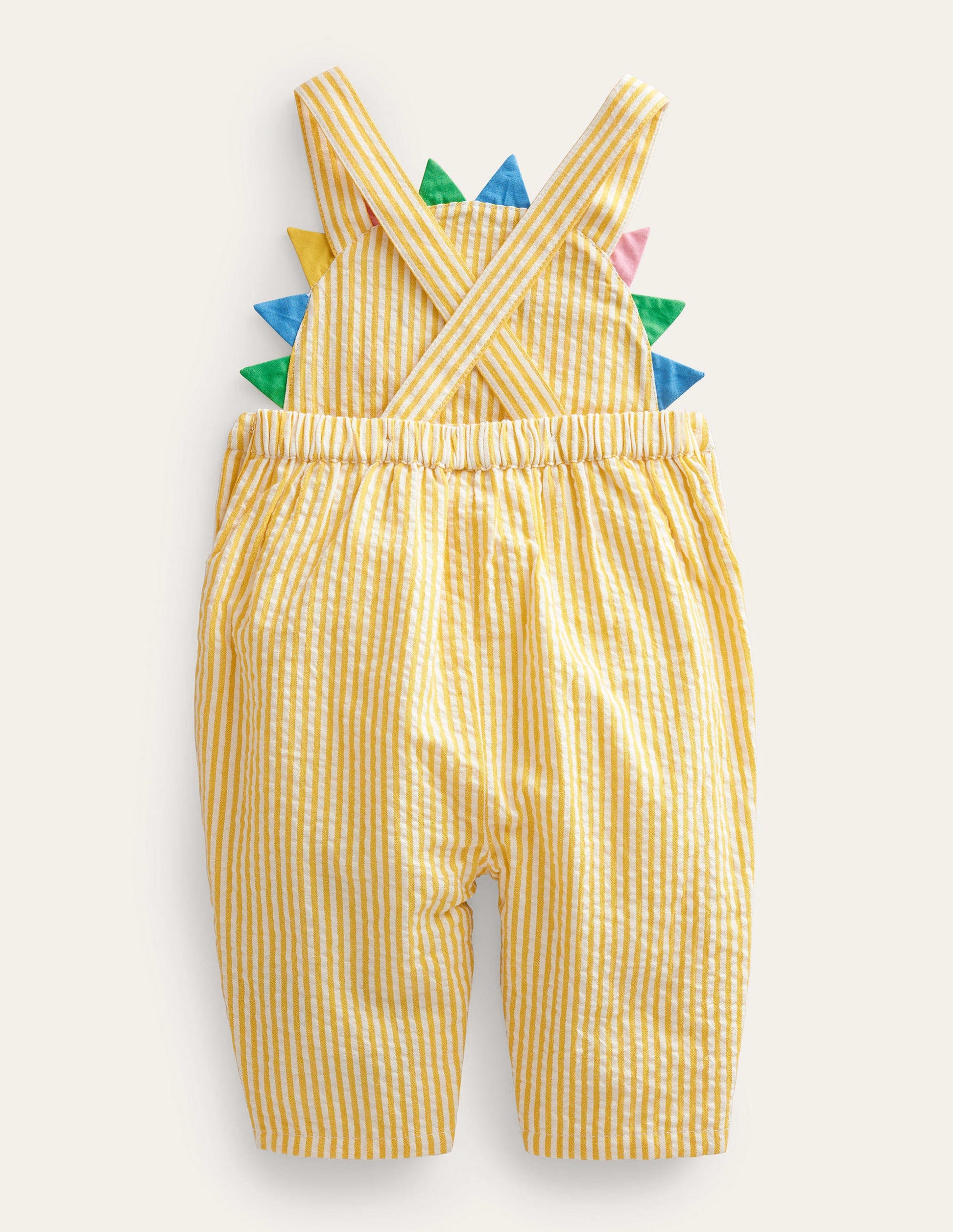 Sunshine Woven Dungarees-Ivory/Daffodil Sun-2