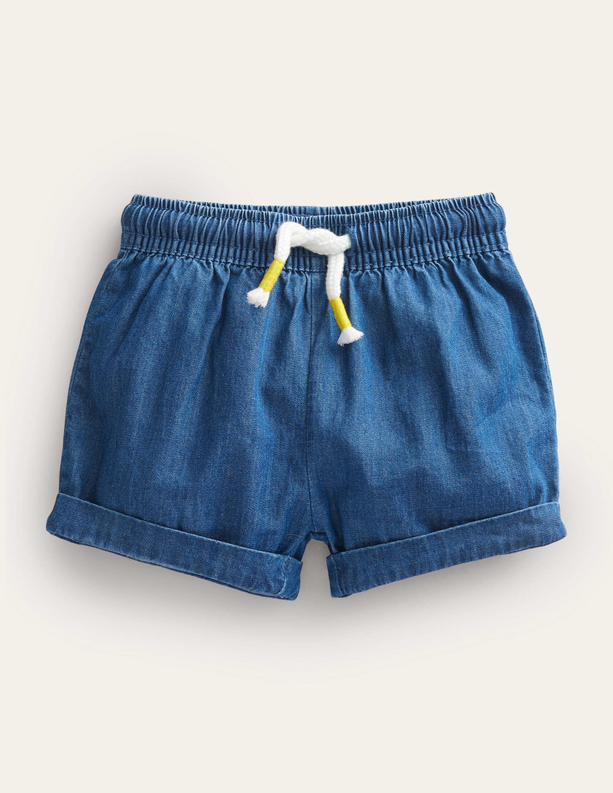 Woven Shorts-Mid Chambray - Image 1