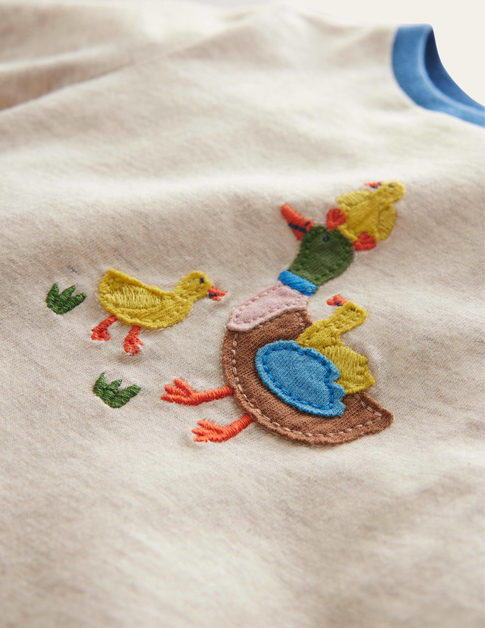 Appliqué T-shirt-Ivory Ducks - Image 3