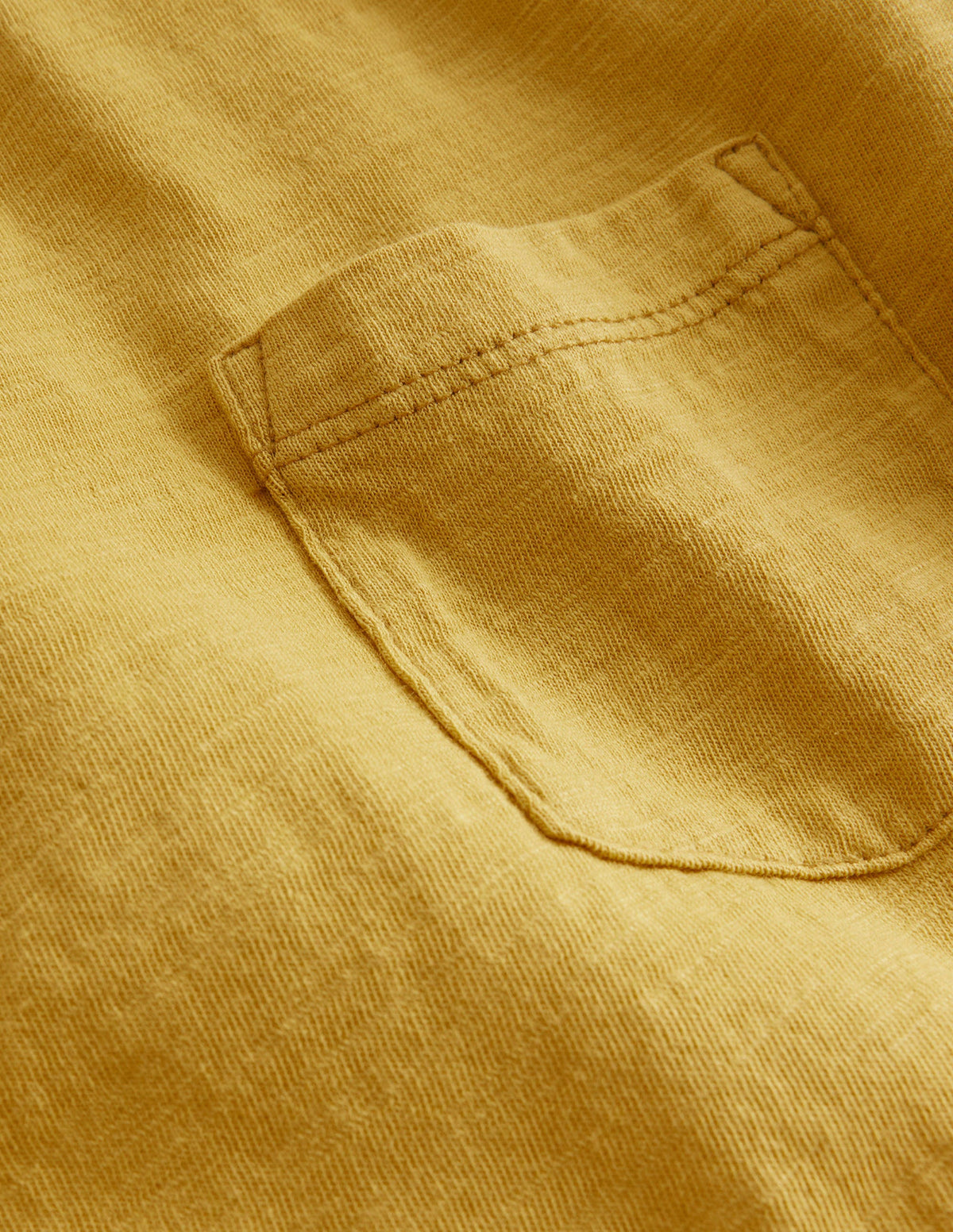 Long-sleeved Washed T-shirt-Oil Yellow-3
