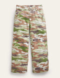 Canvas Trousers-Green Camo