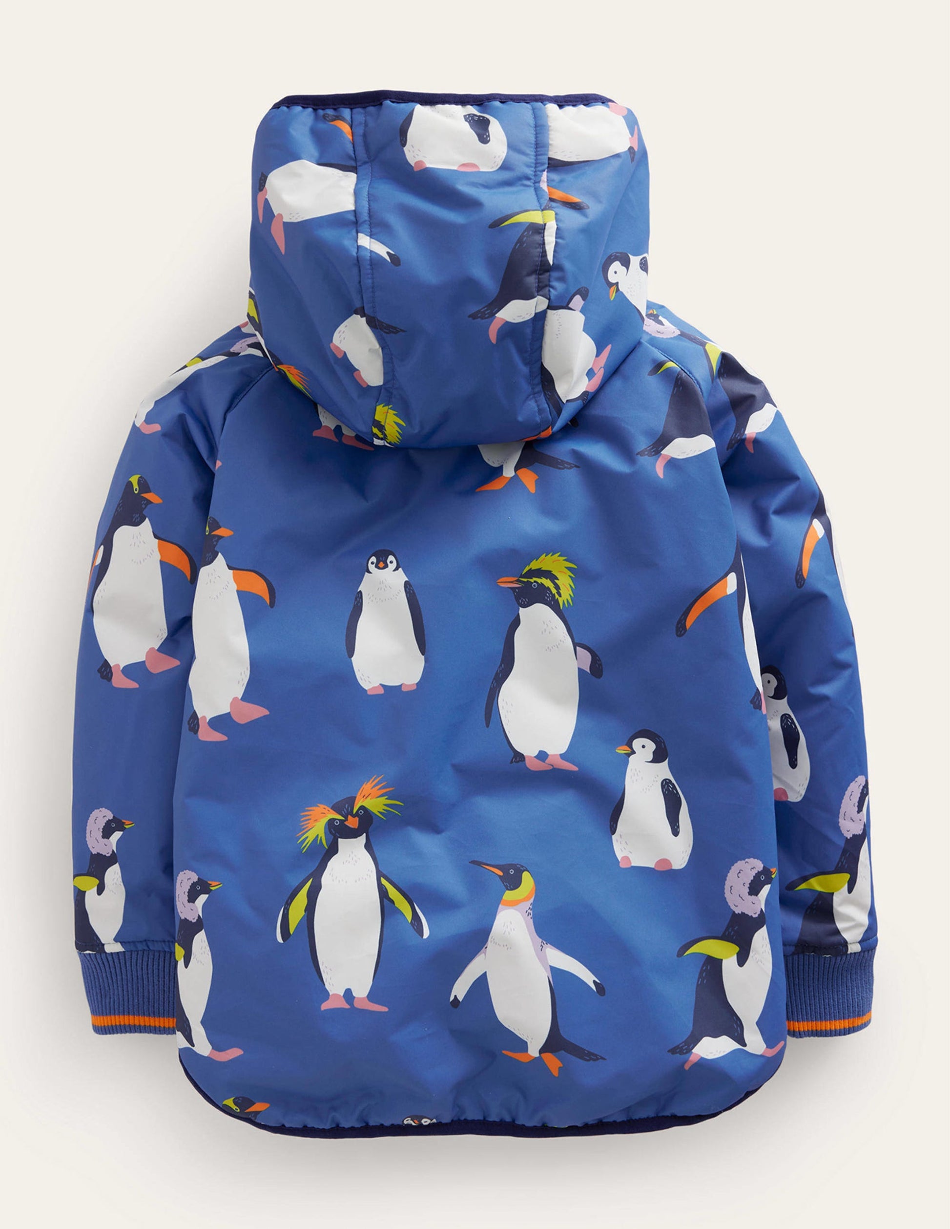 Sherpa Lined Anorak-Penguin Print-2